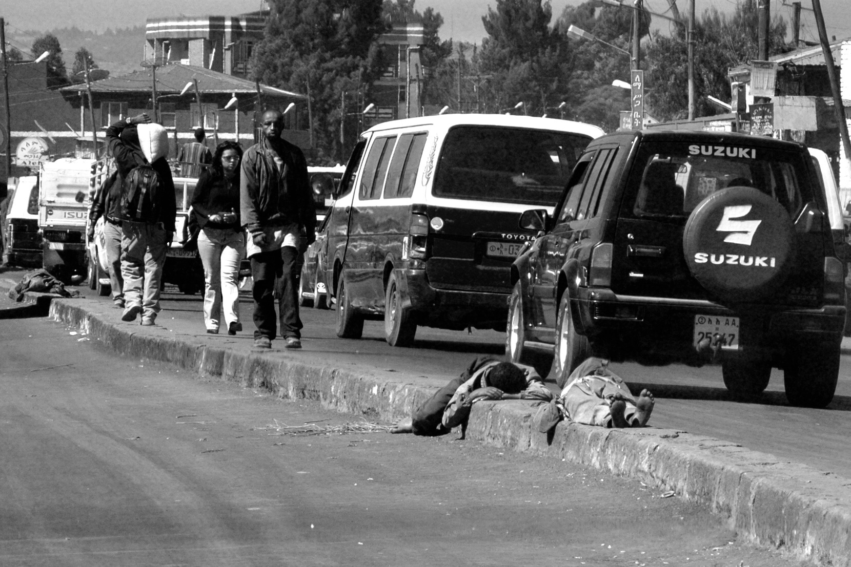 The road and 'my house ..