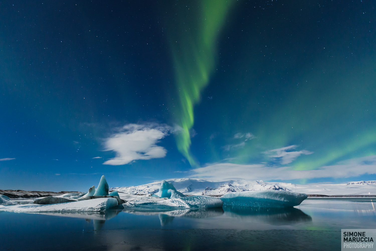 Aurora sul J?kulsárlón