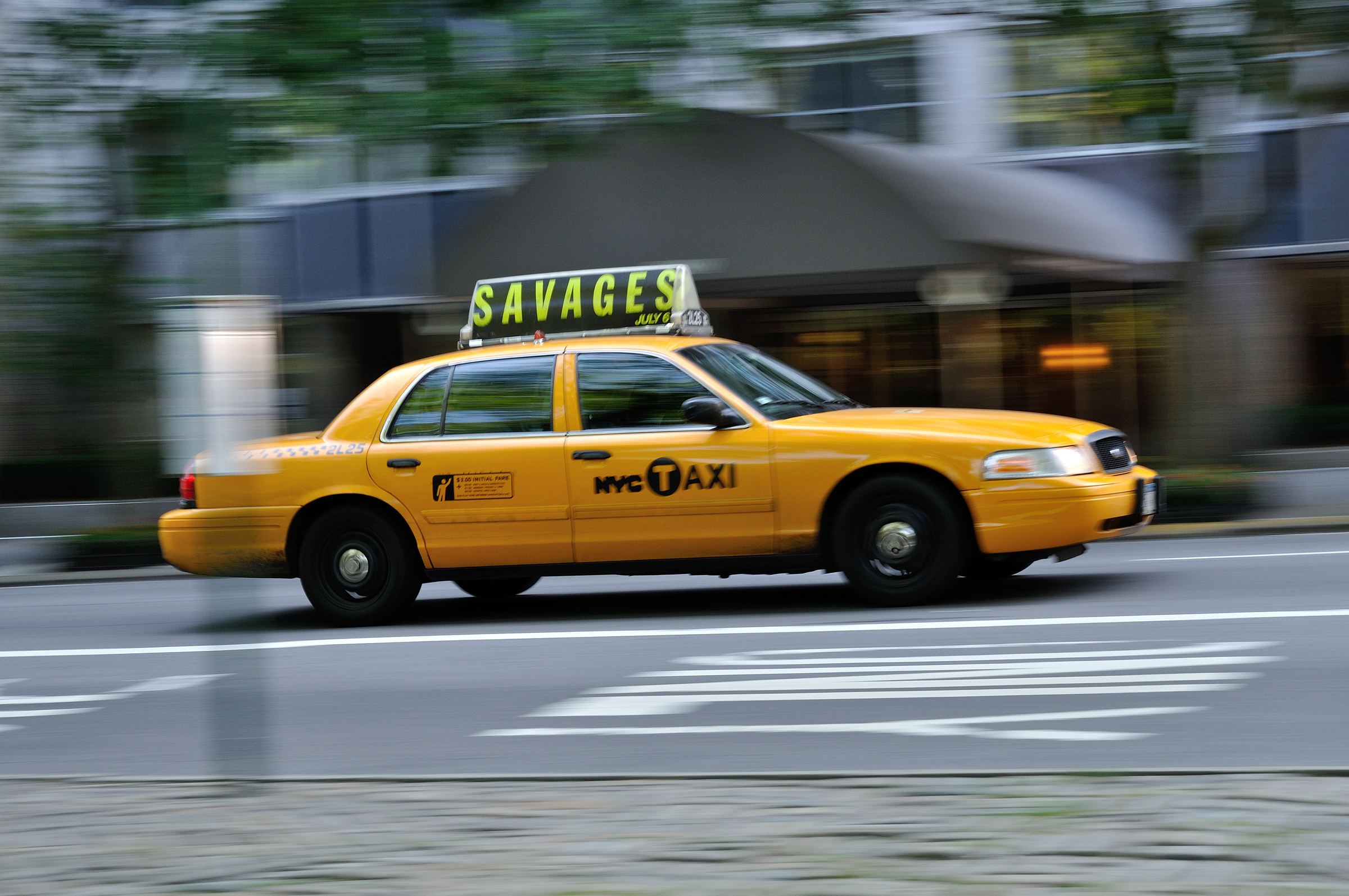 NYC taxi panning