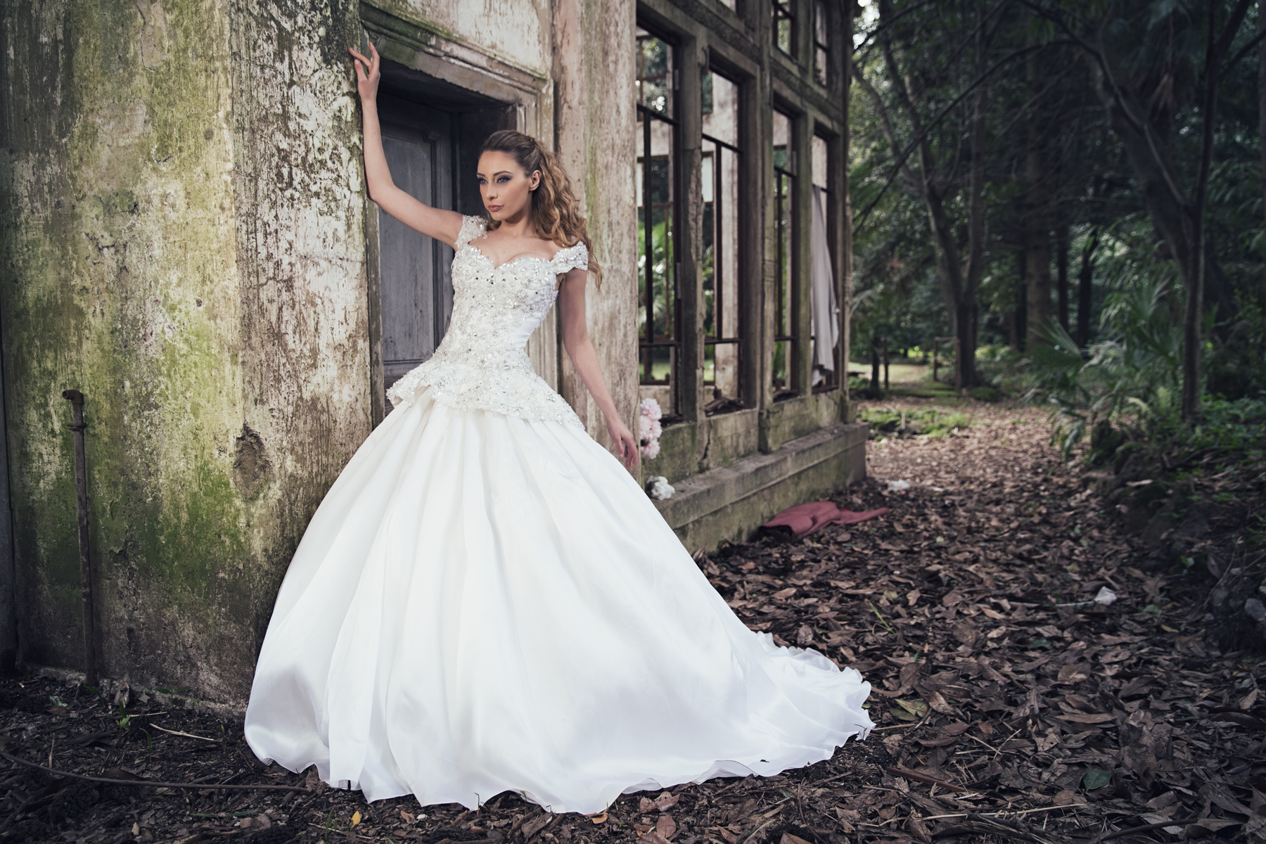 sposa in villa antica