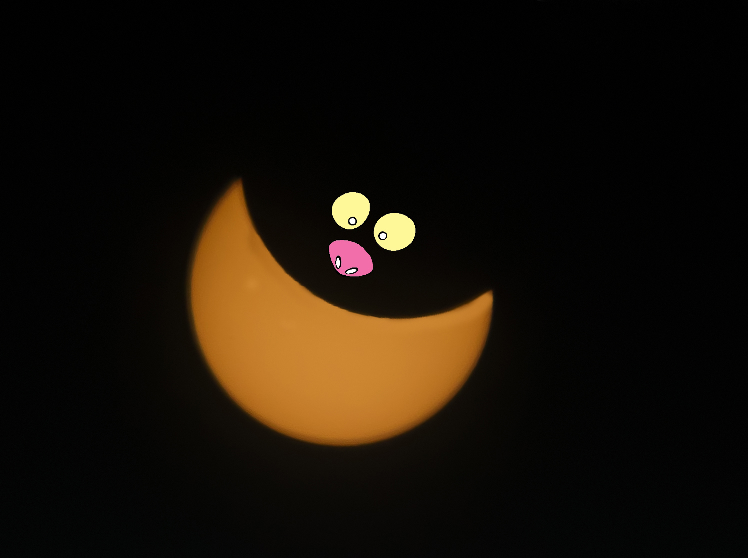 Eclipse - The smile of the cat of Alice #eclisse