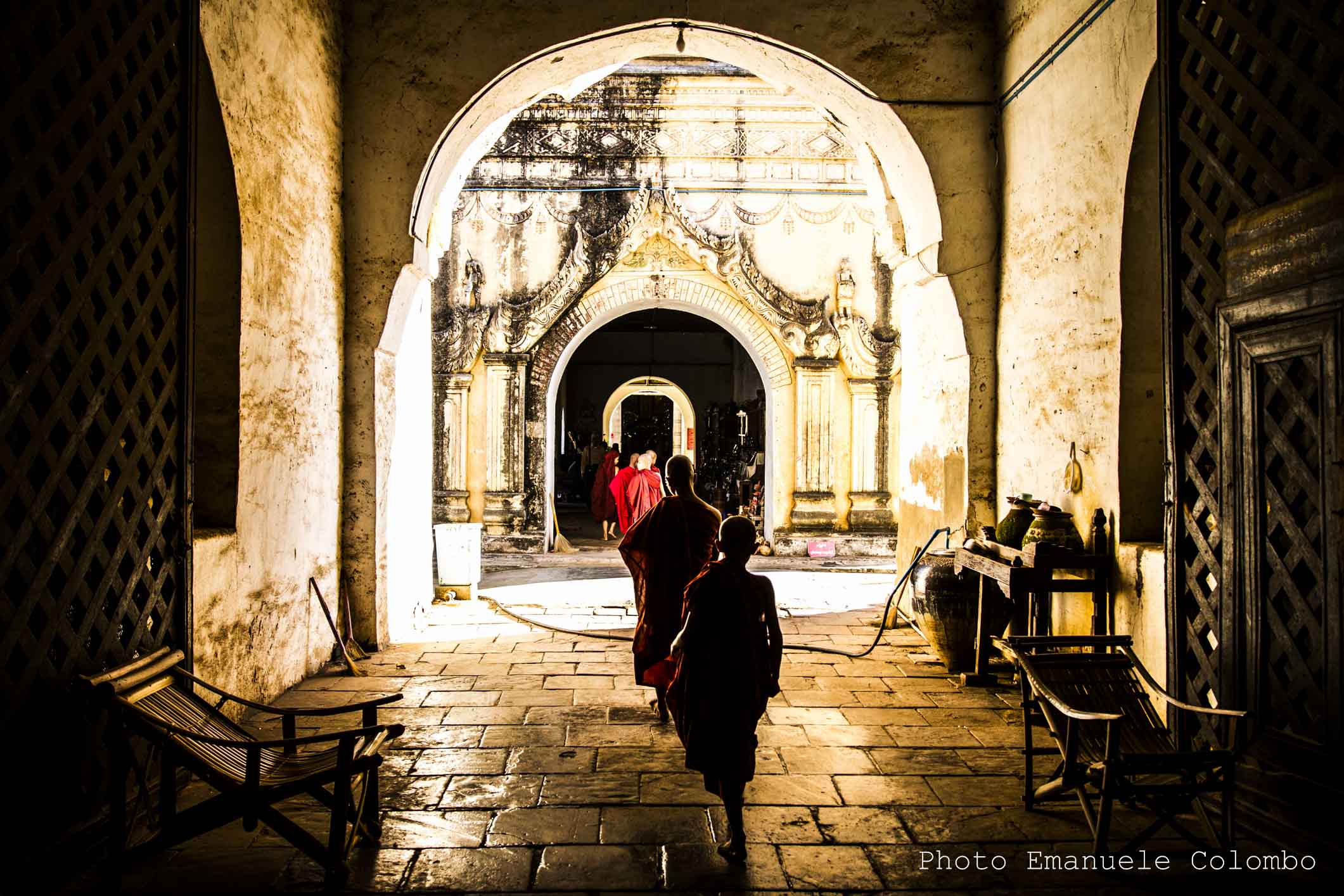 Monks in Bagan ...
