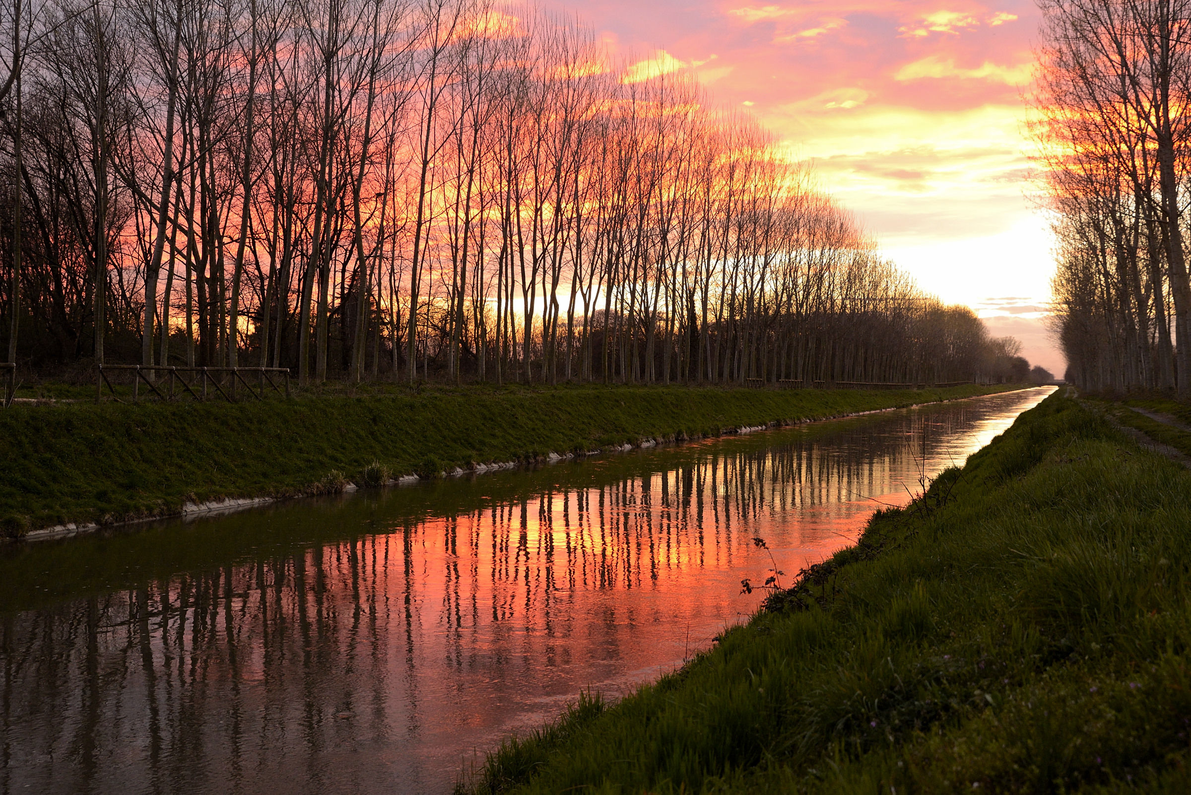 rifflessi al tramonto