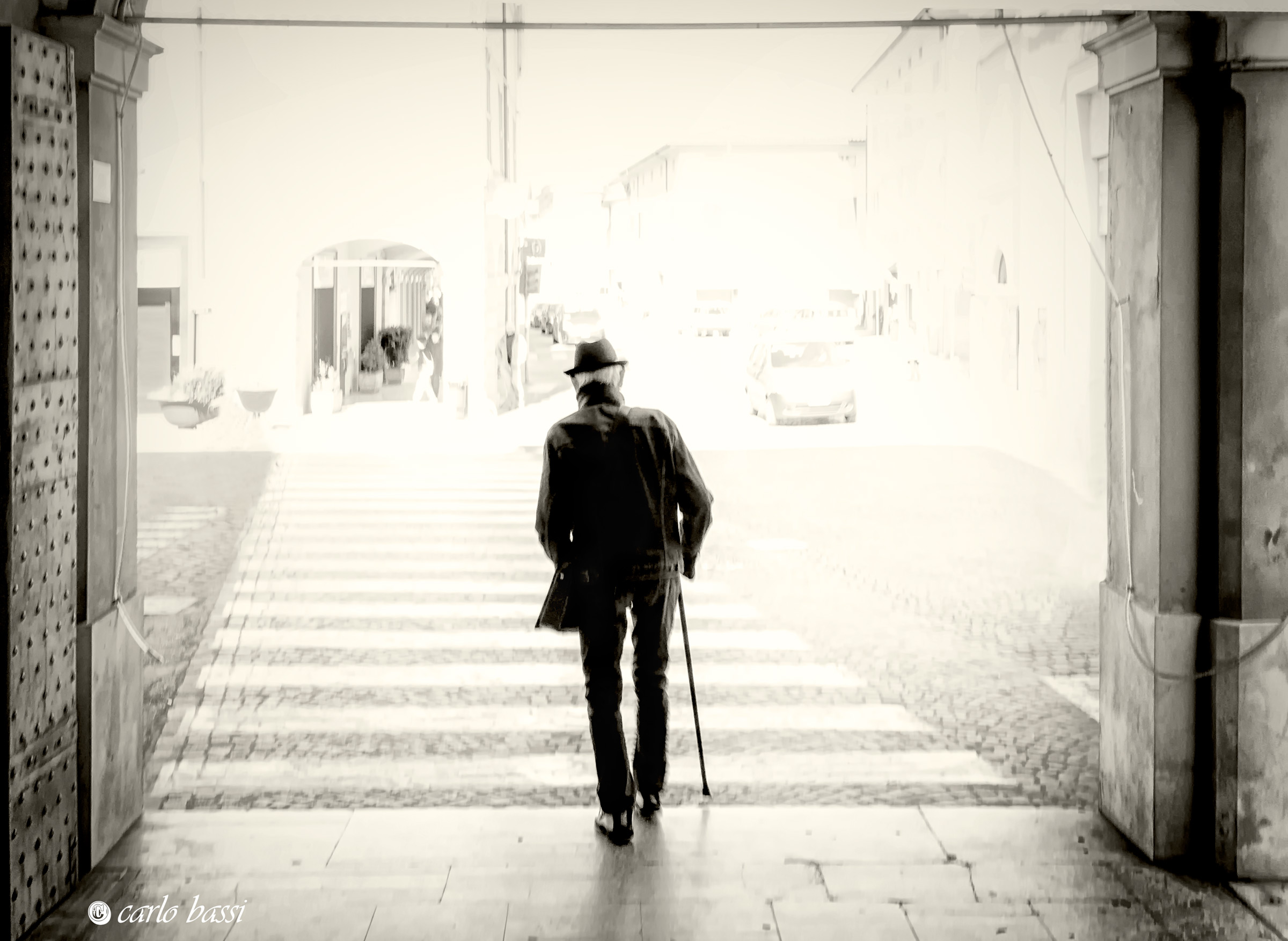 The man proceeded to nowhere