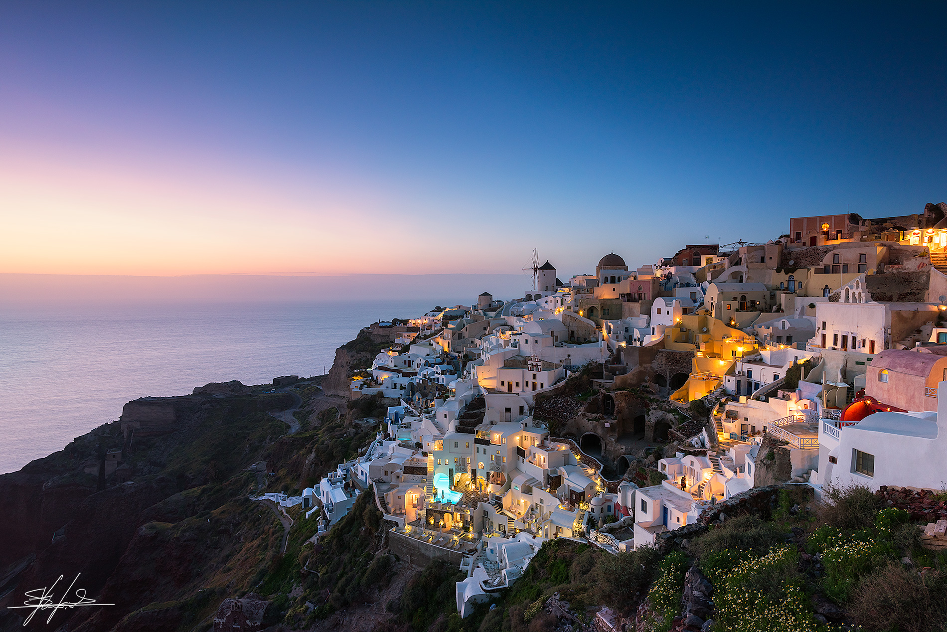 Sunset in Santorini