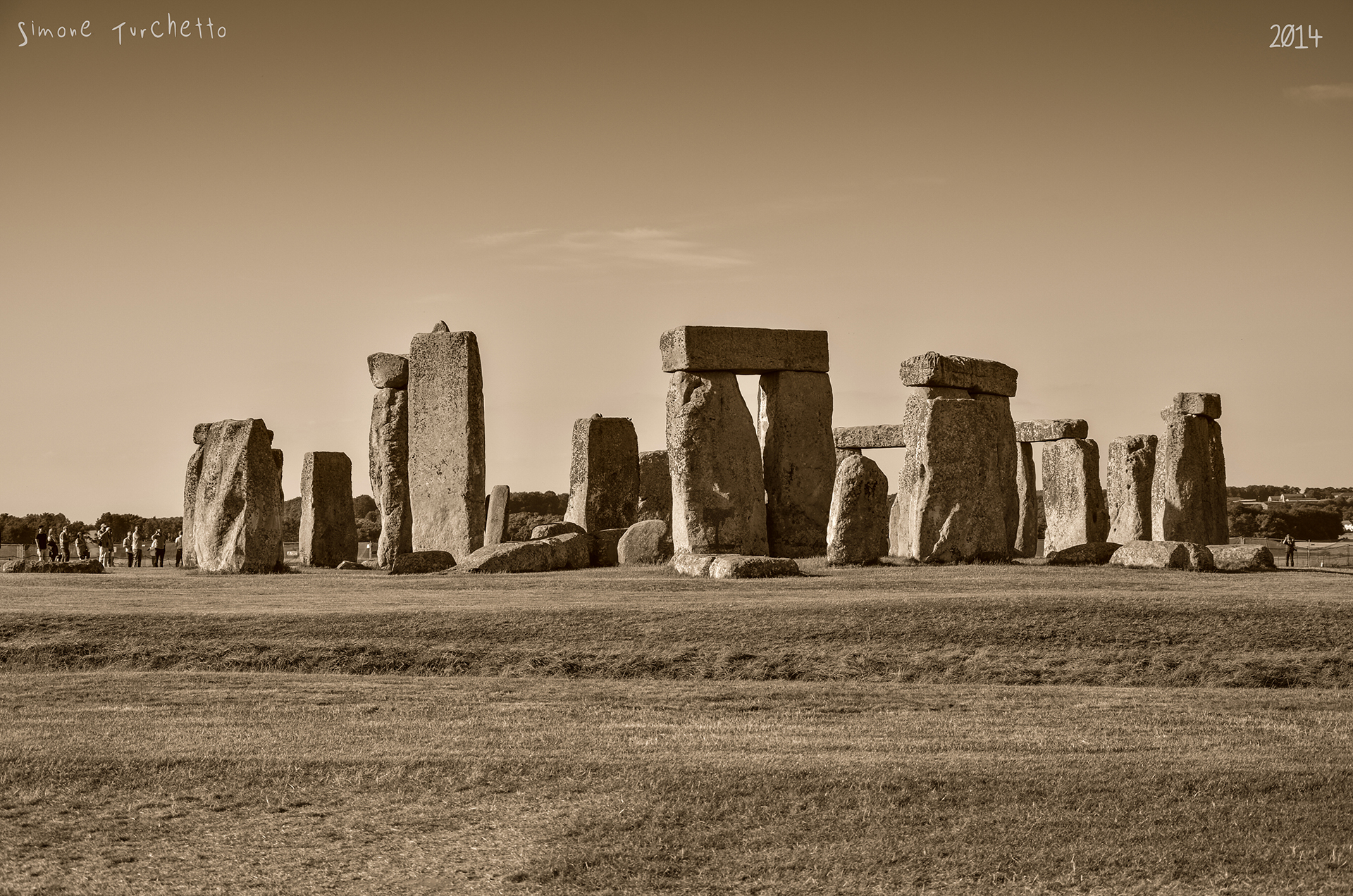 Stonehenge Seppia