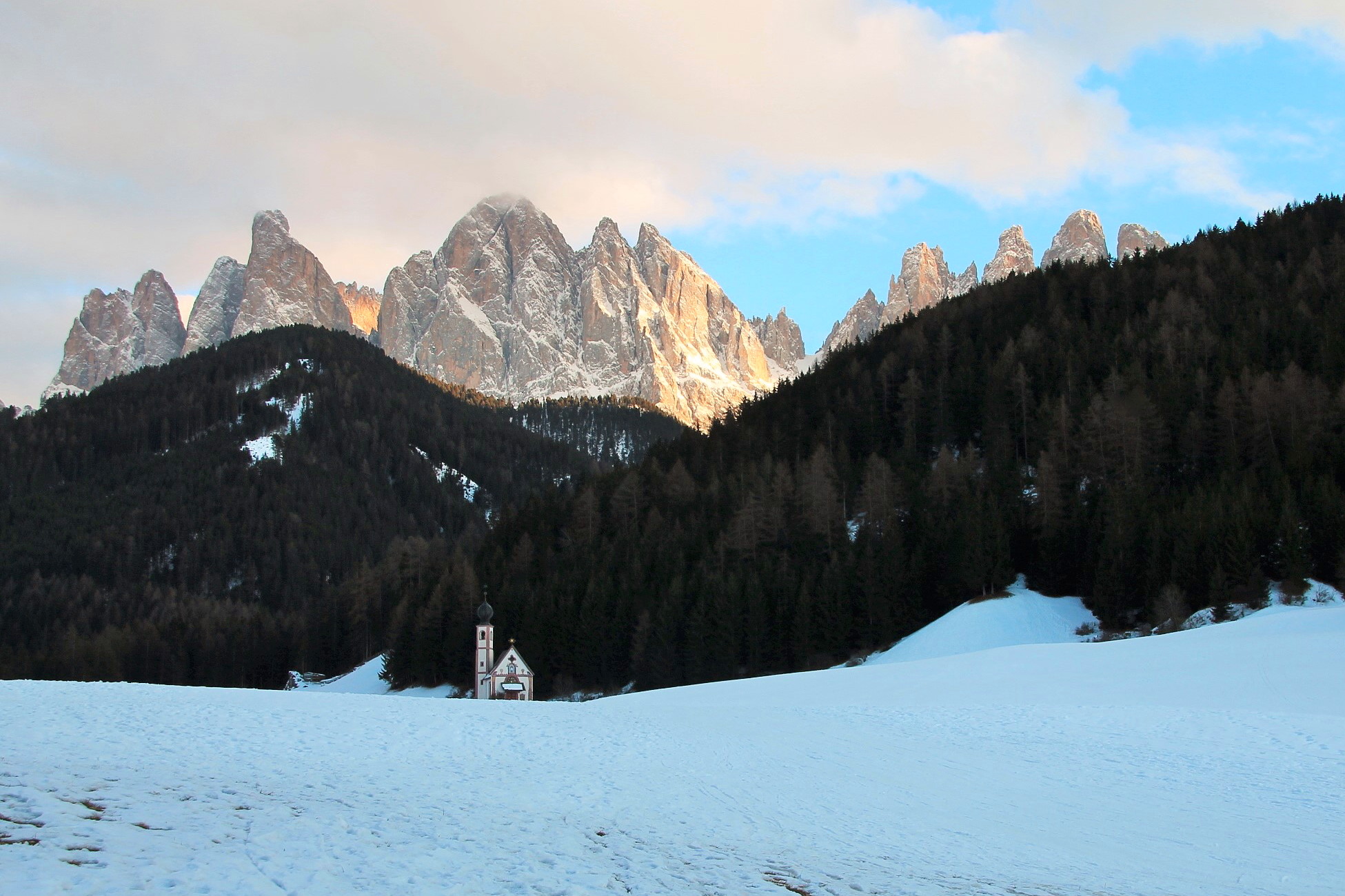 Between church spiers