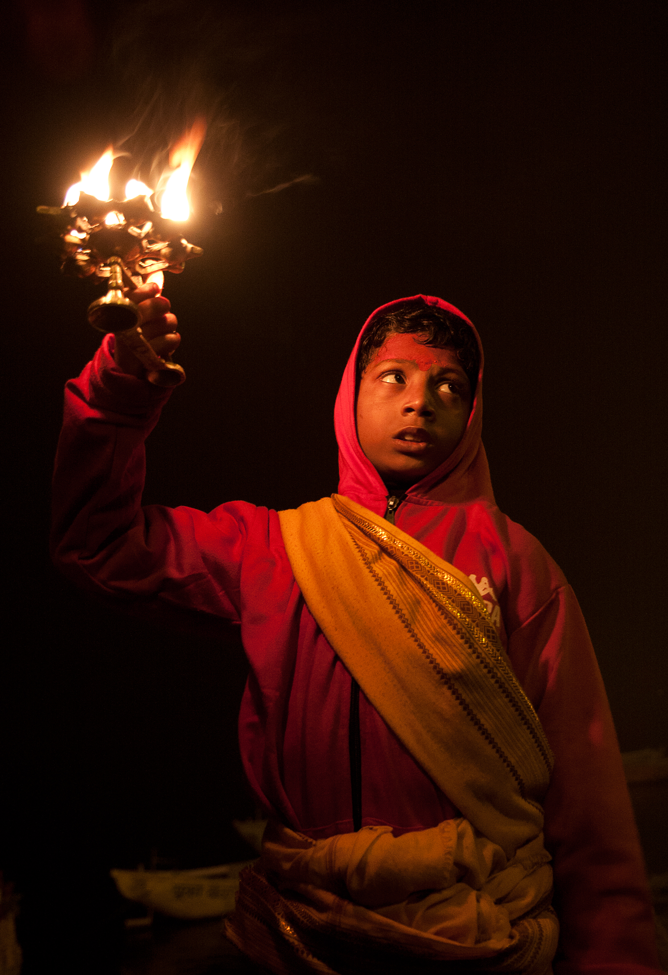 Training for Ganga Aarti