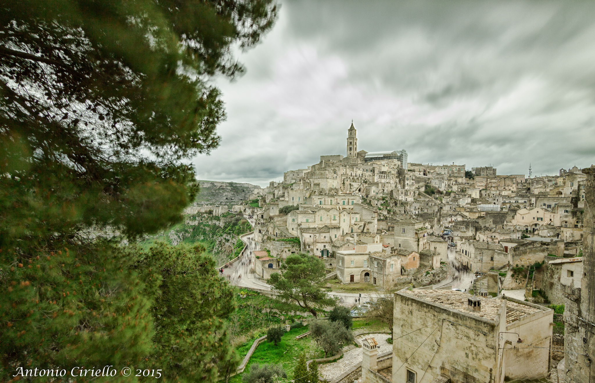 Matera avvolta dalle nuvole