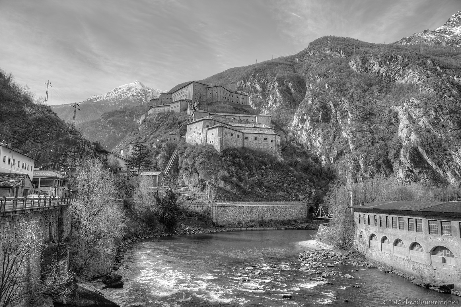 Forte di Bard, AO, bianco/nero