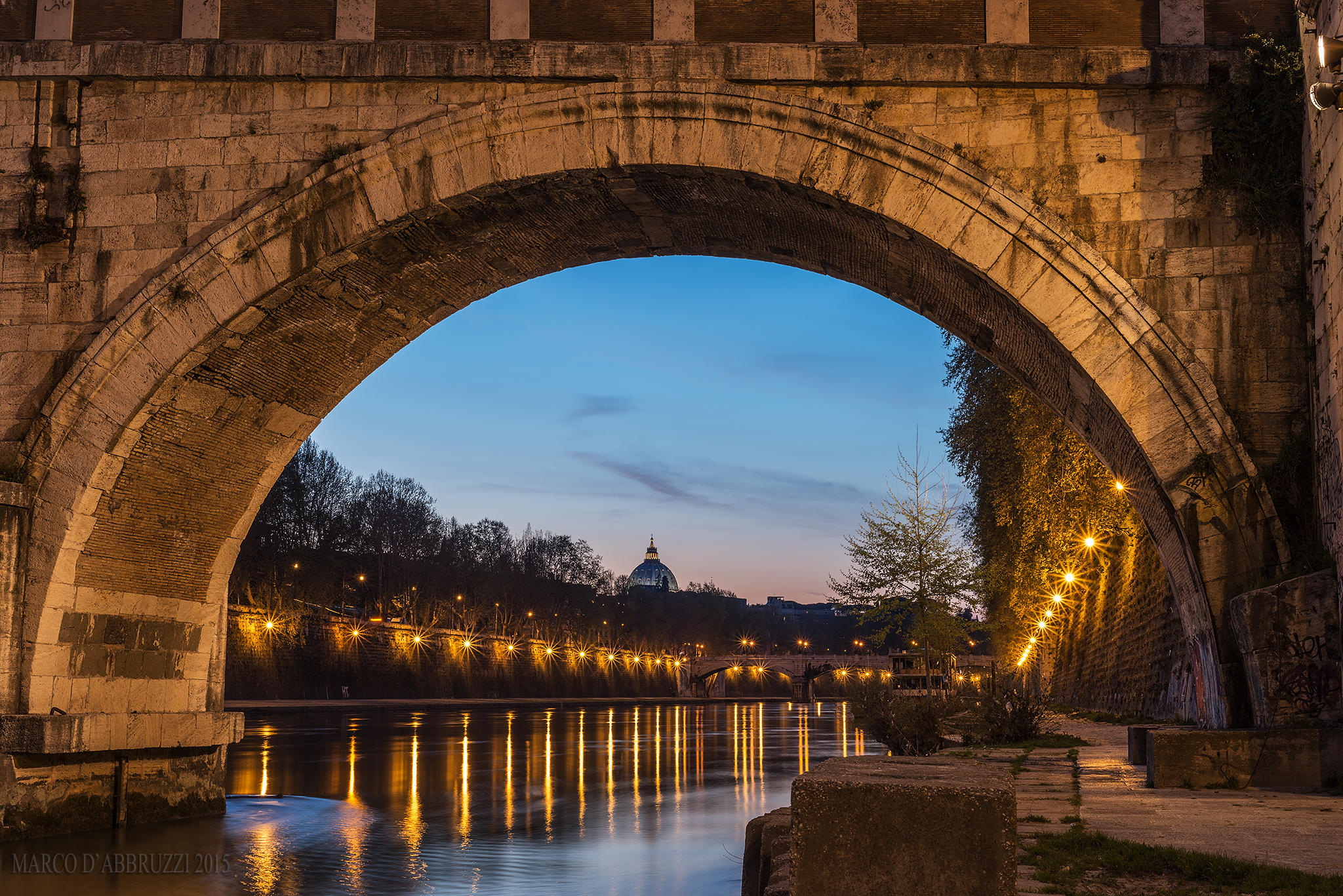 Walking on the Tiber