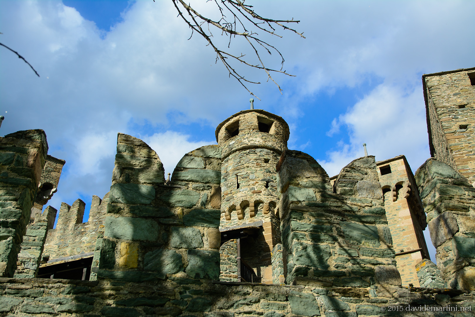 Castello di Fenis, dettaglio, Valle d'Aosta