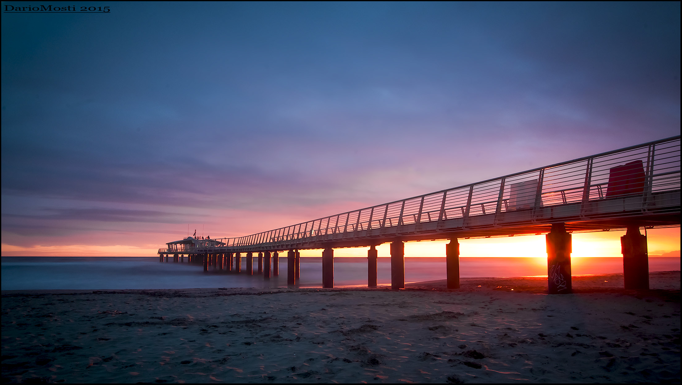 the Lido at sunset.