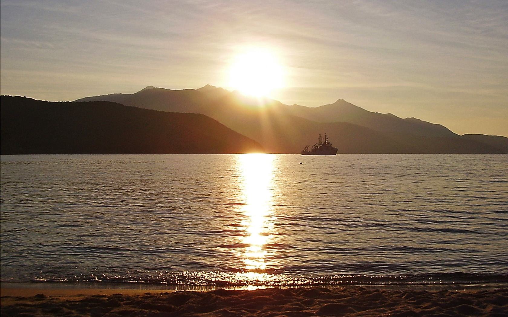Tramonto in Spiaggia