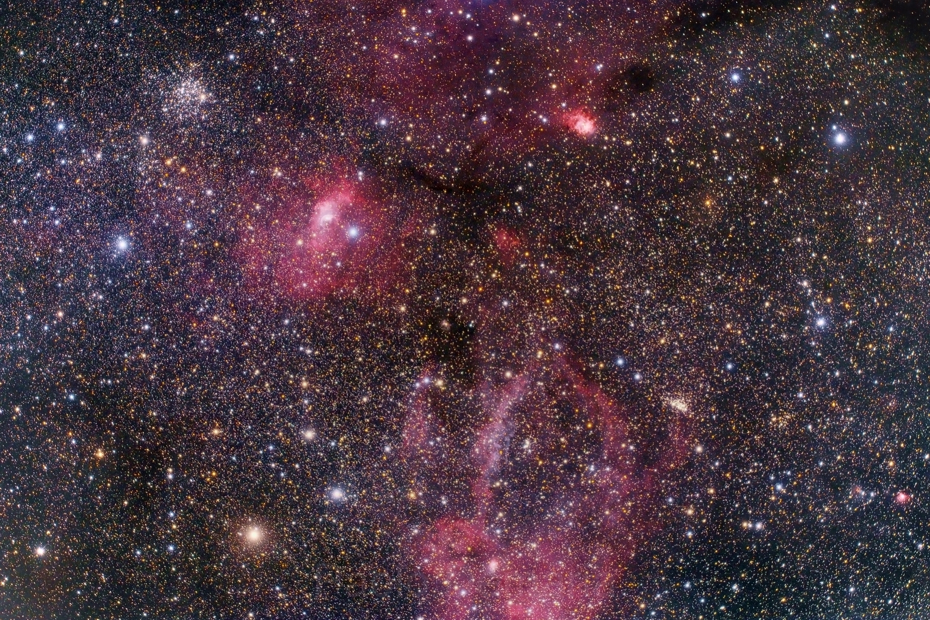 M52 - Bubble Nebula - NGC 7538 - Sh2 157 field