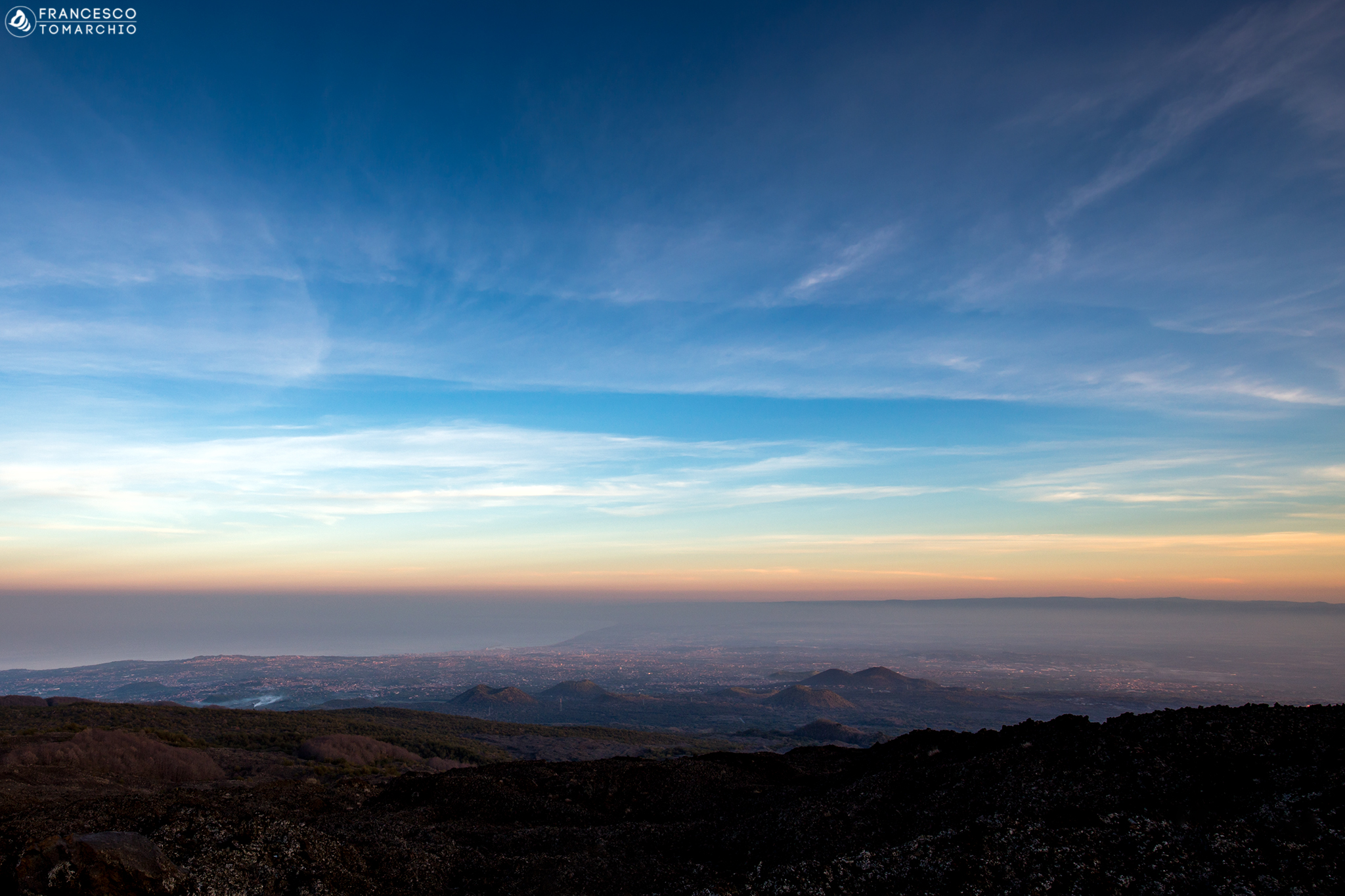 From the curves of the SP92 Nicolosi-Etna Sud