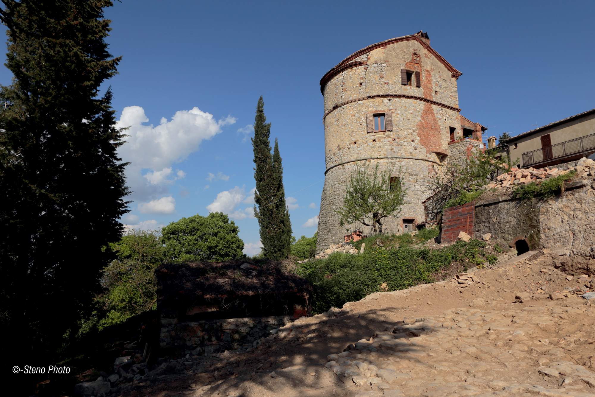 Arrival in Montefollonico