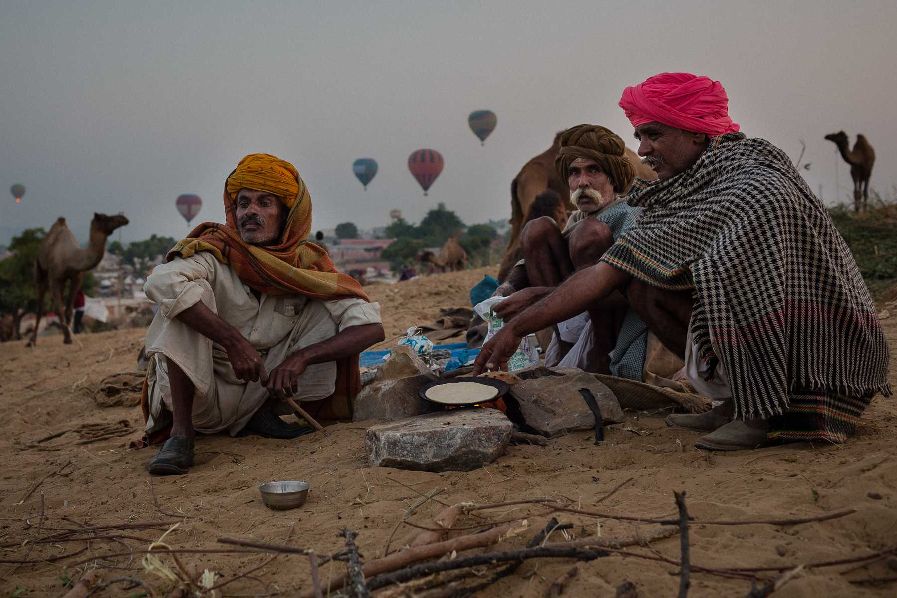 un chapati a colazione