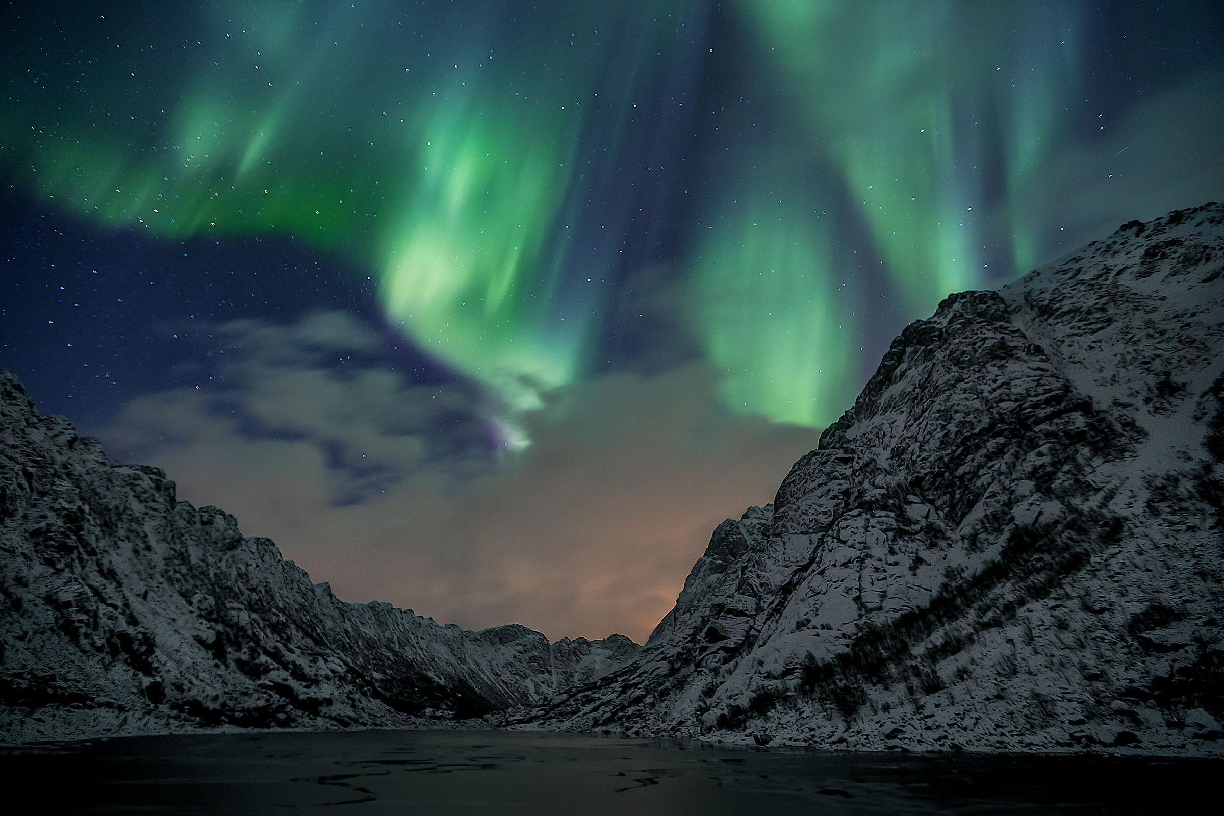 Aurora Borealis near Henningsvaer