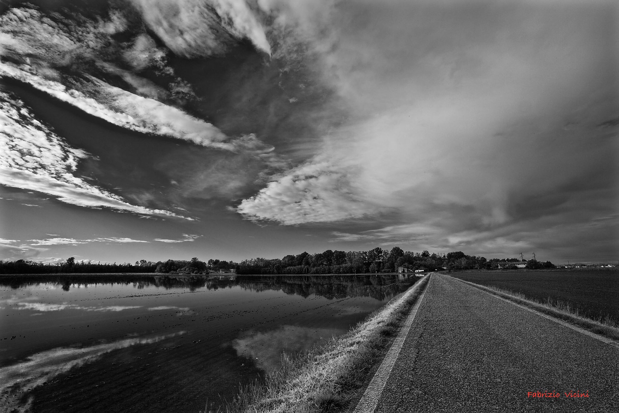 riflessi in bianco e nero