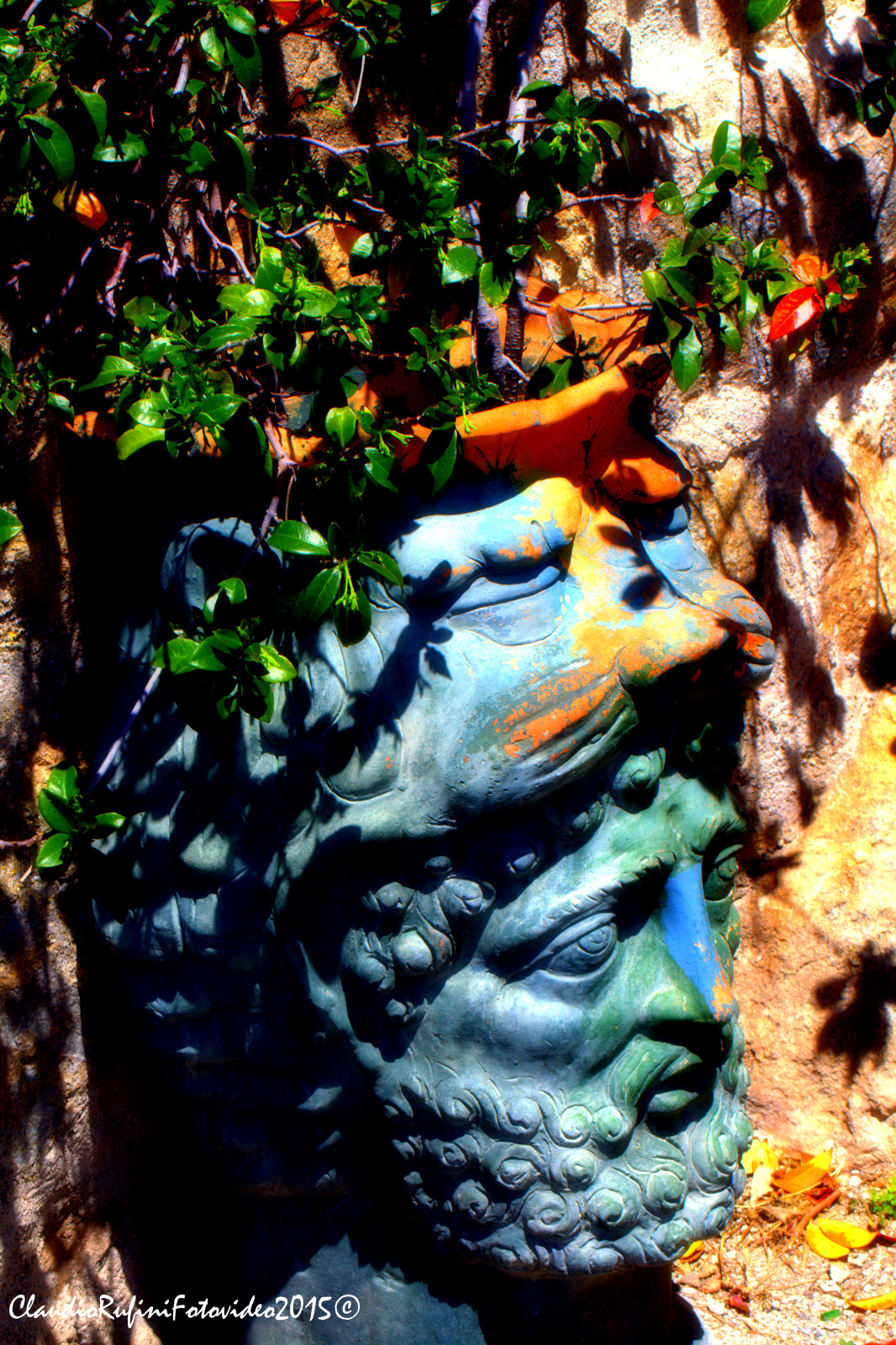 nella testa di bronzo