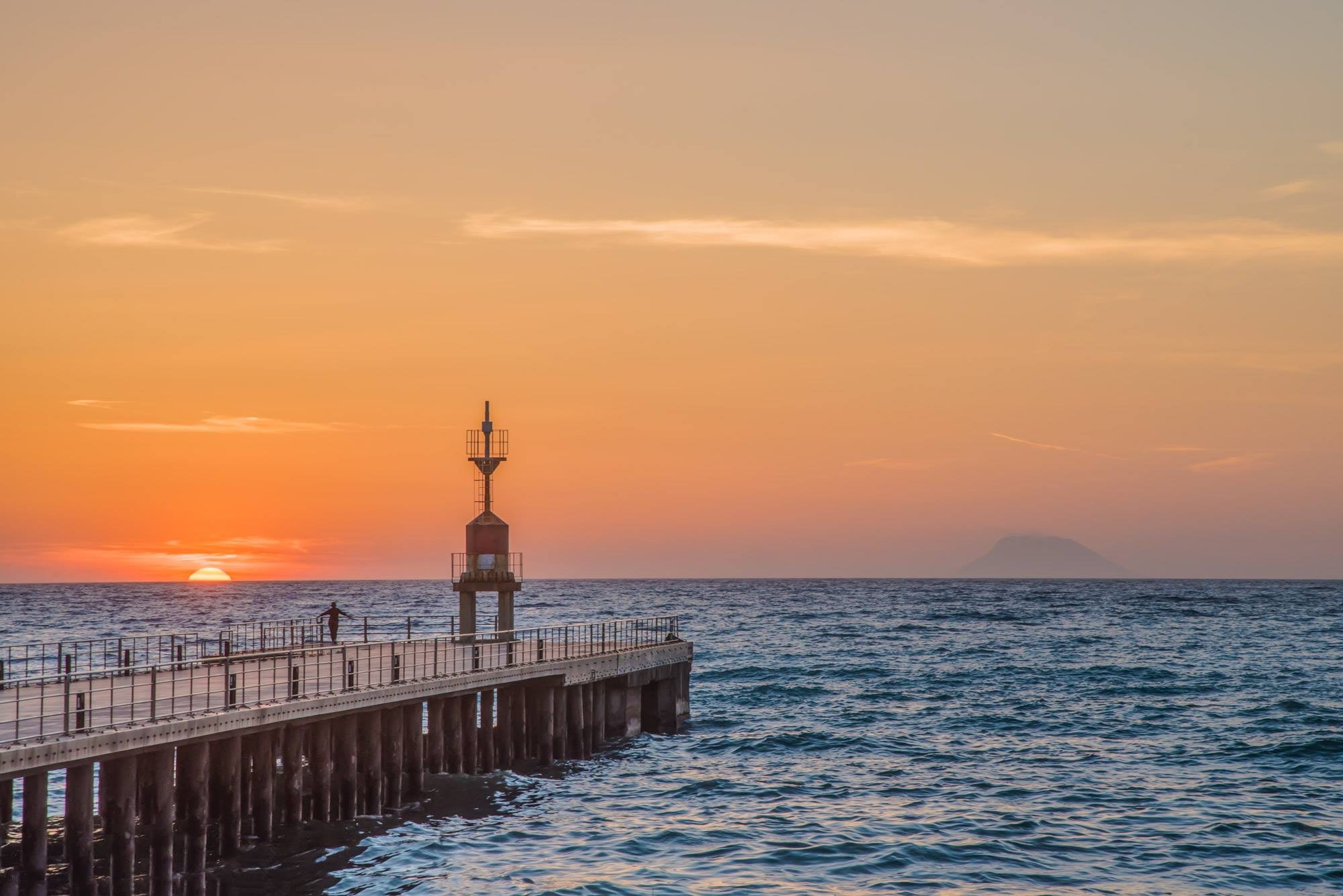 Gioia Tauro at sunset
