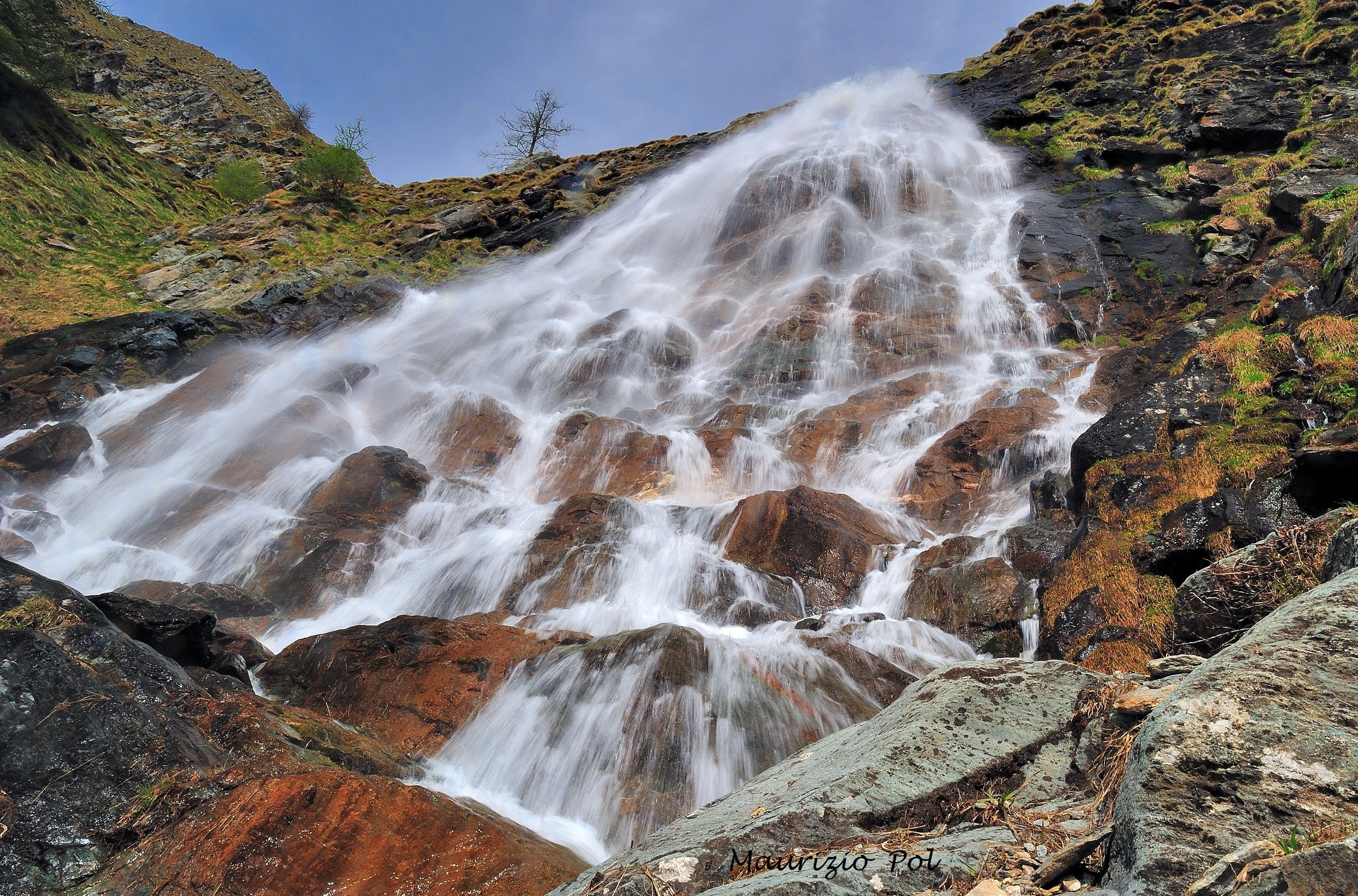 waterfall in the valley of San Besso