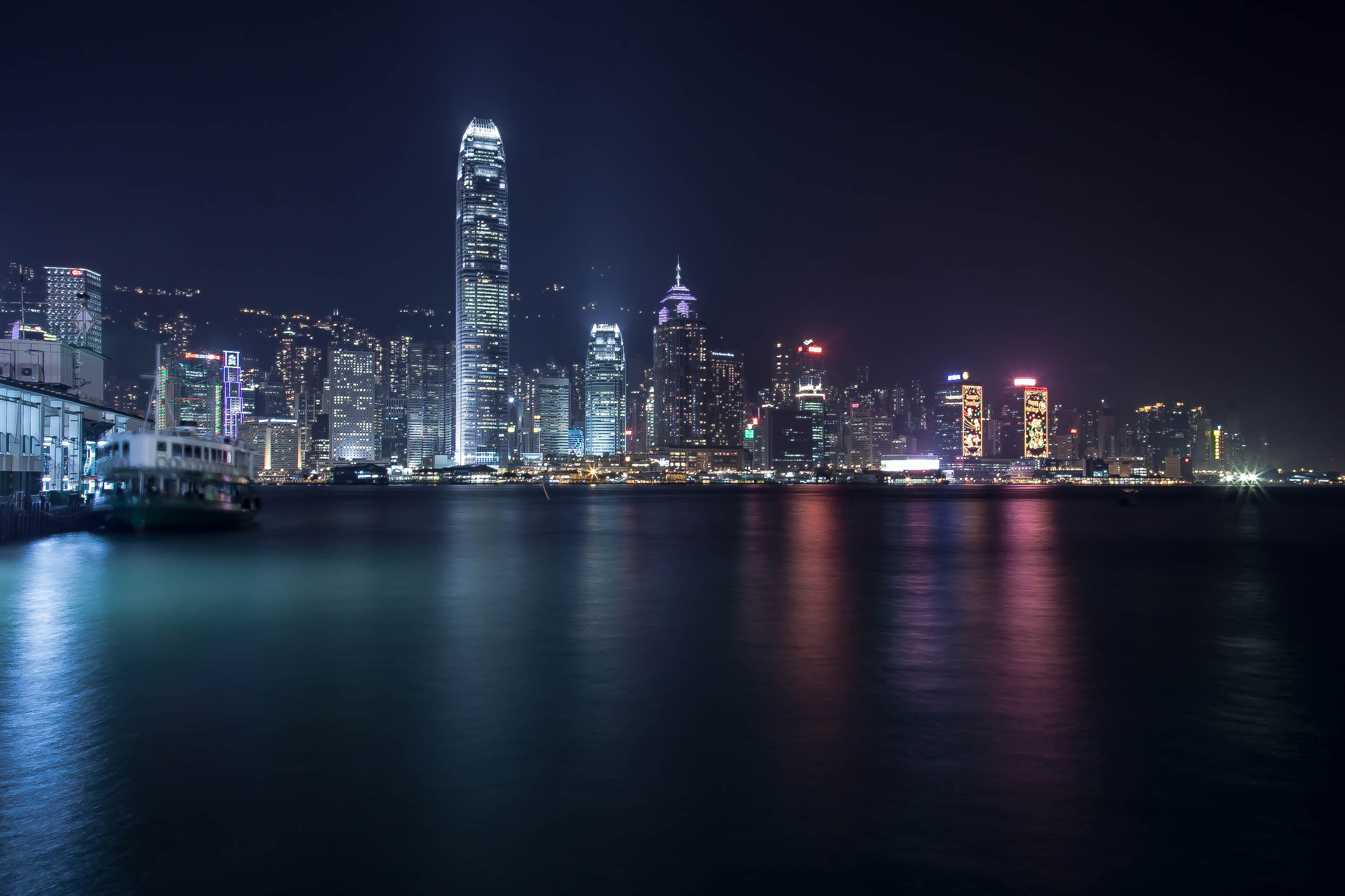 Hong Kong by night