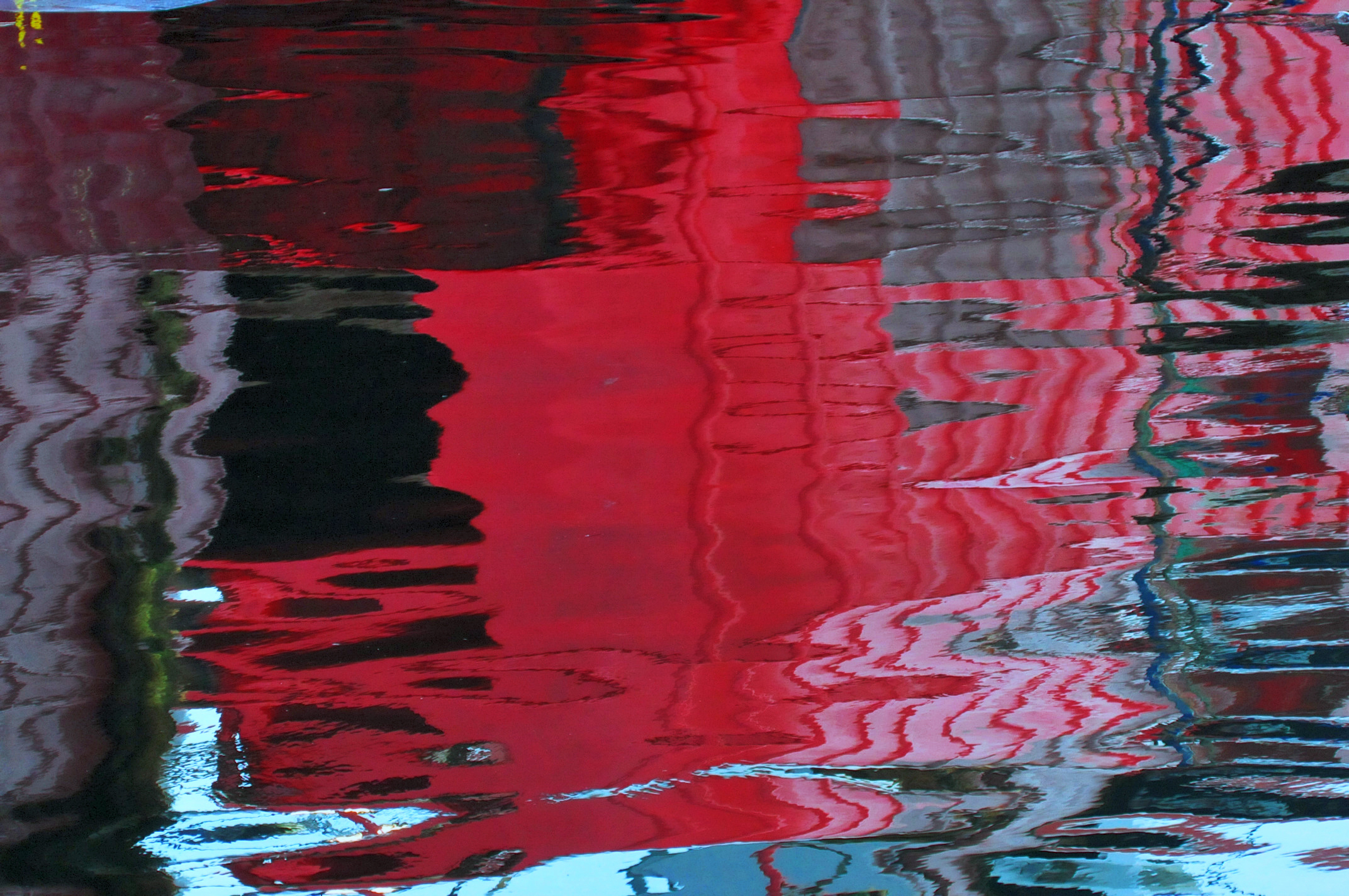 Reflection in red
