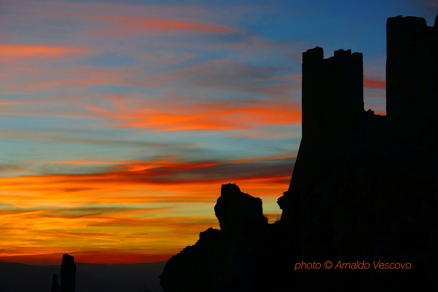Rocca Calascio at sunset