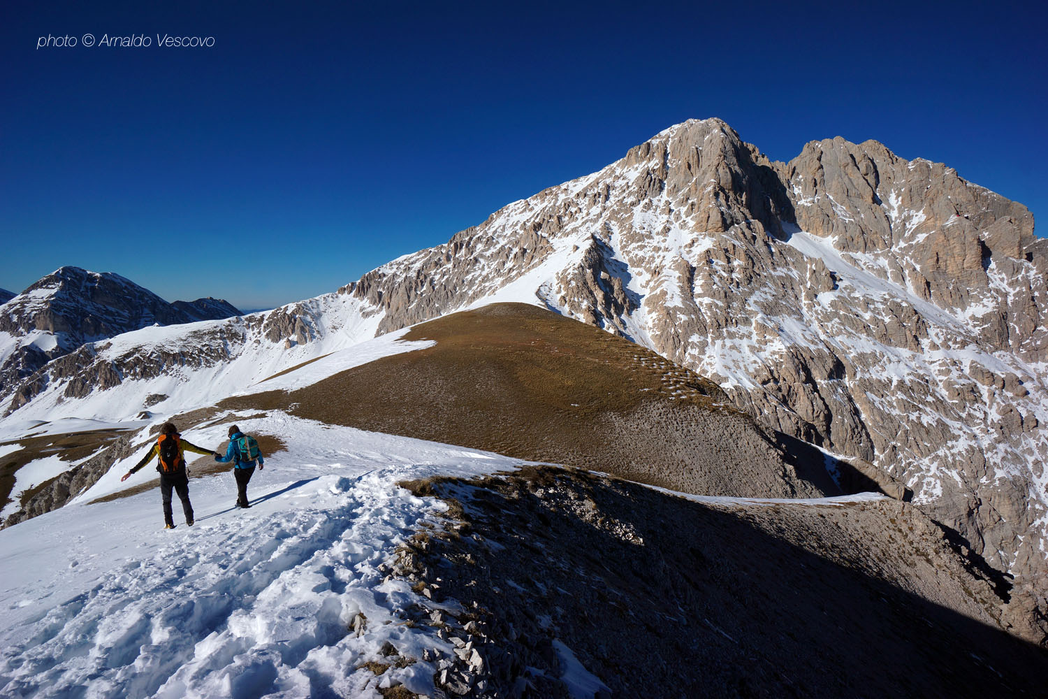 On the summit of the Horn of Aquila
