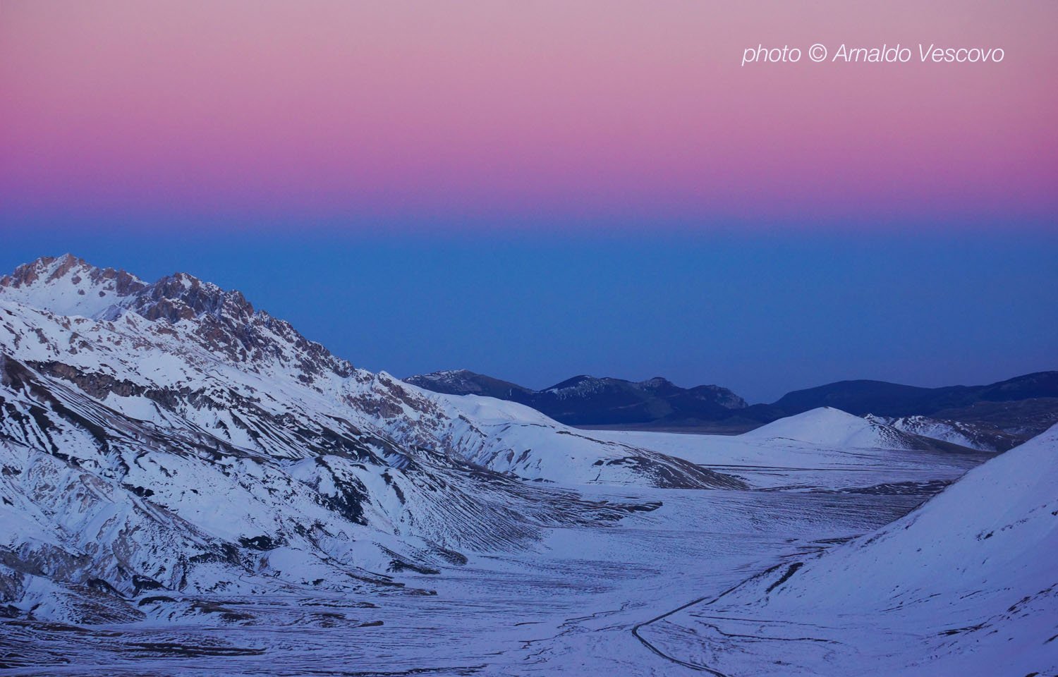 Campo Imperatore at dusk