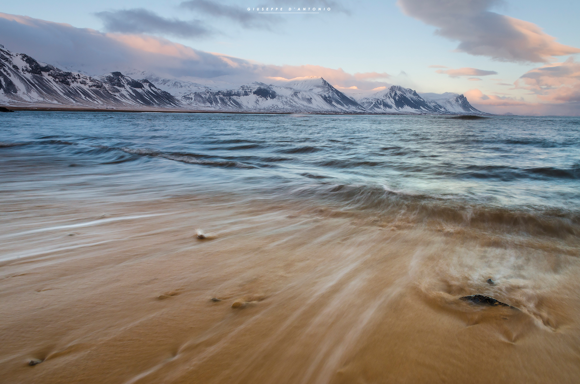 Budir beach Iceland sunset