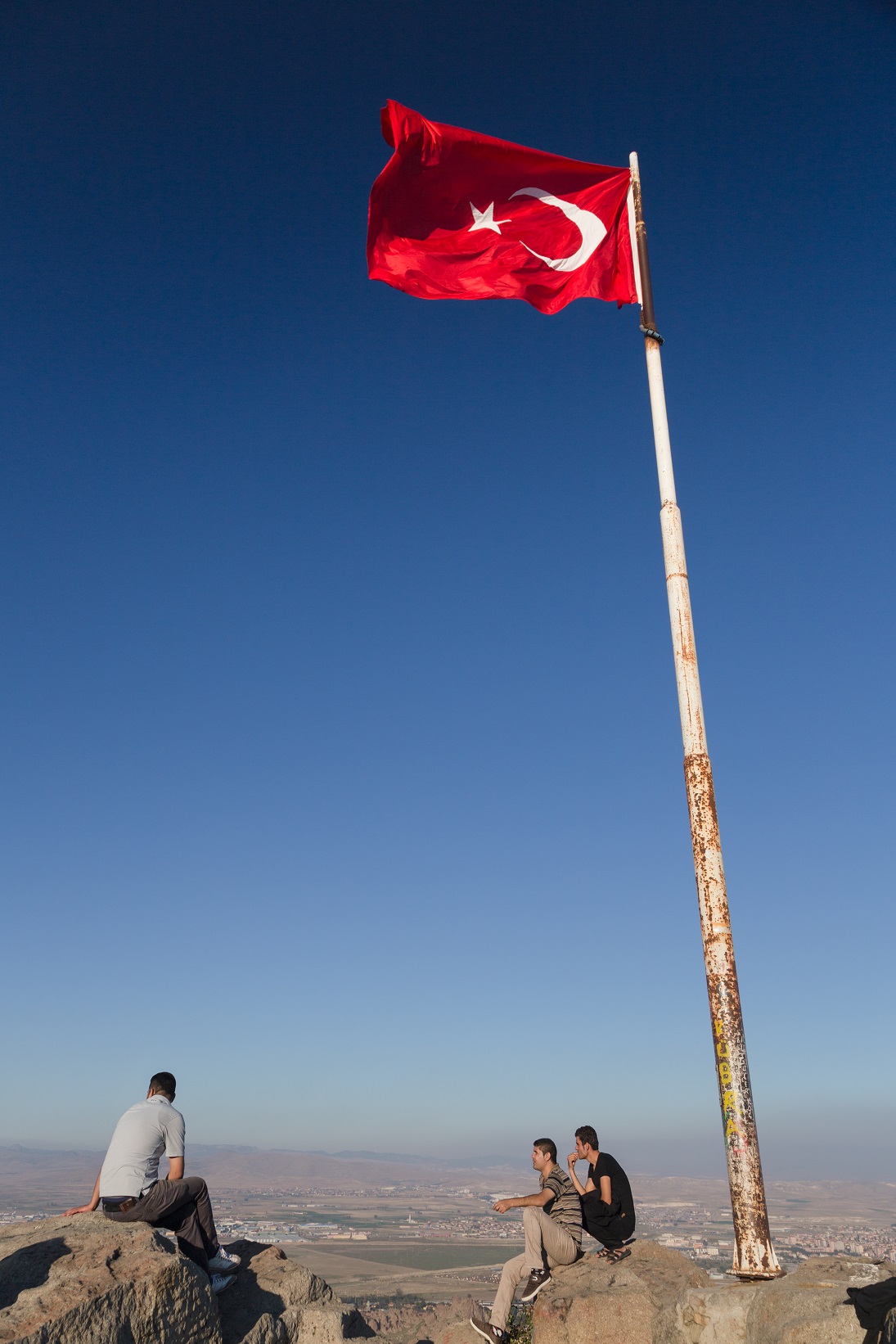 On top of the rock in Afyon