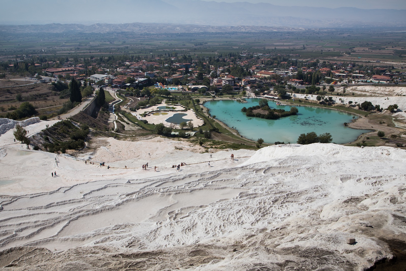 La vista dall'alto del monte di cotone