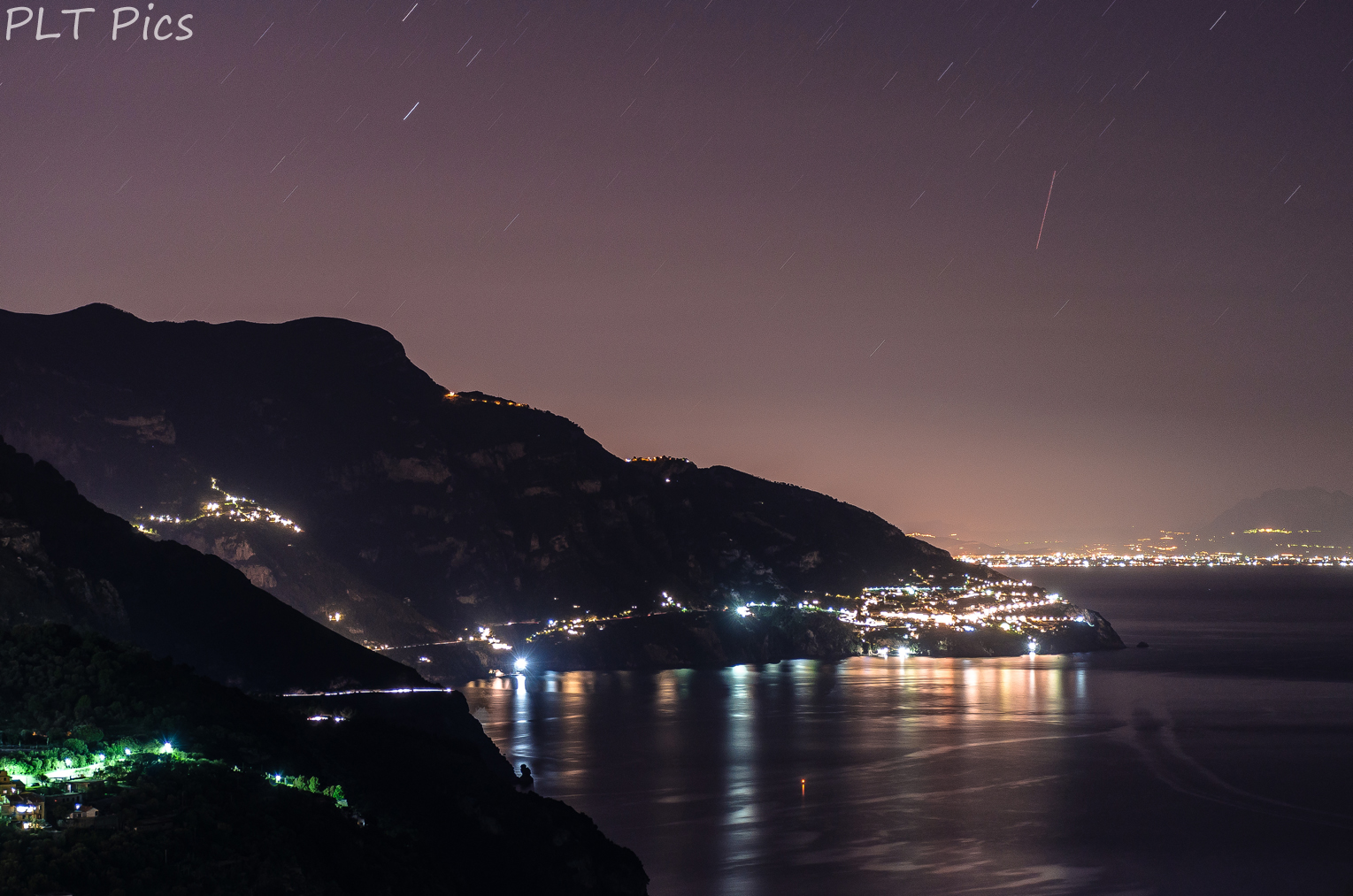 Amalfi coast by night