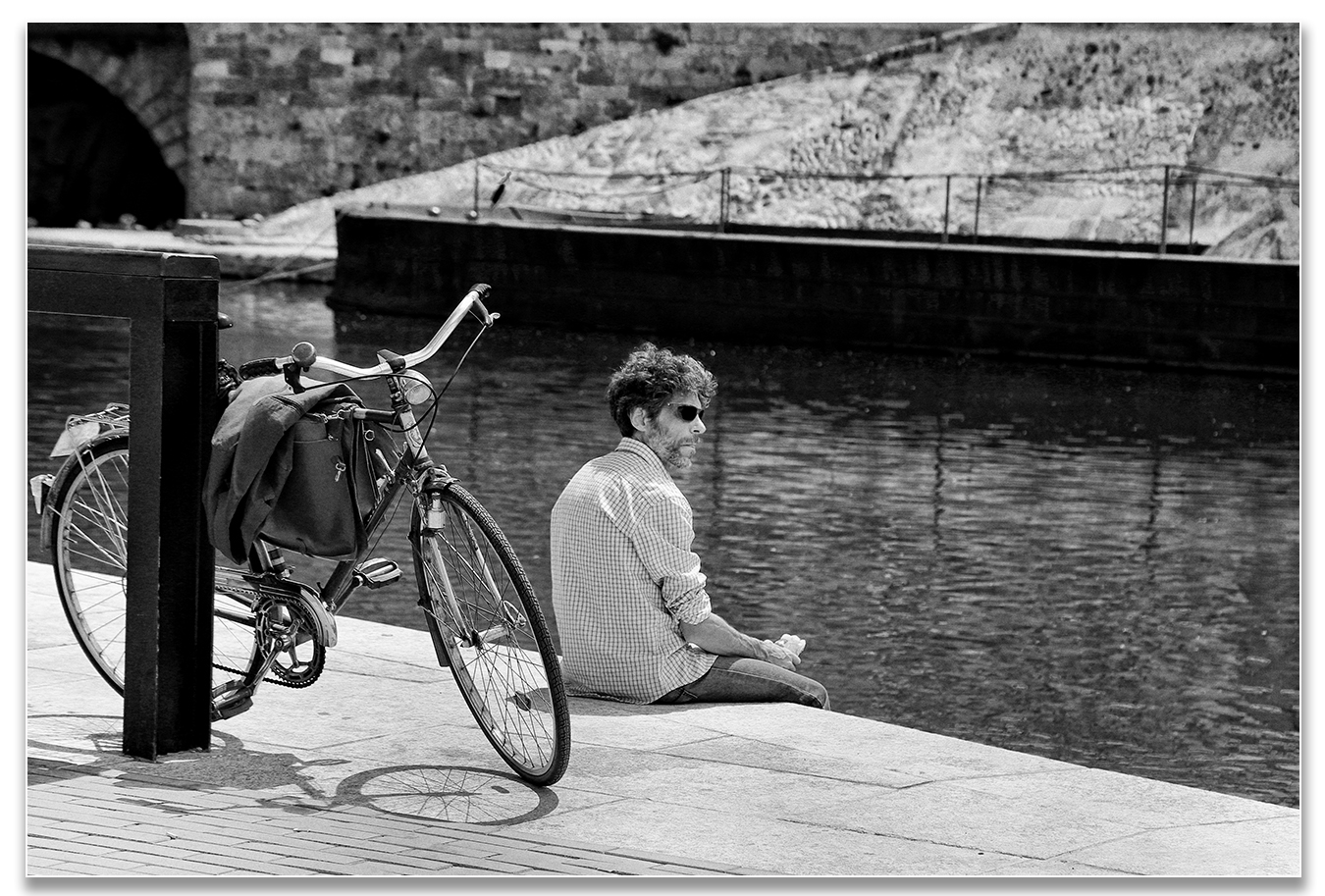 Resting along the dock