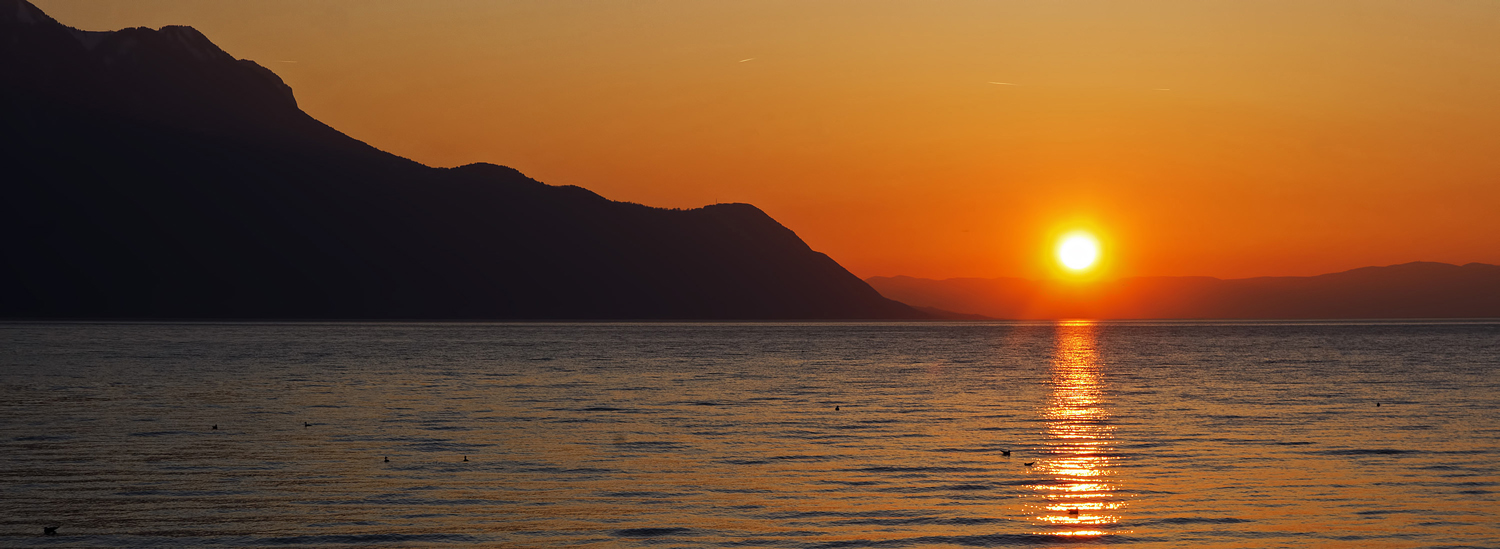 Sunset in Montreux