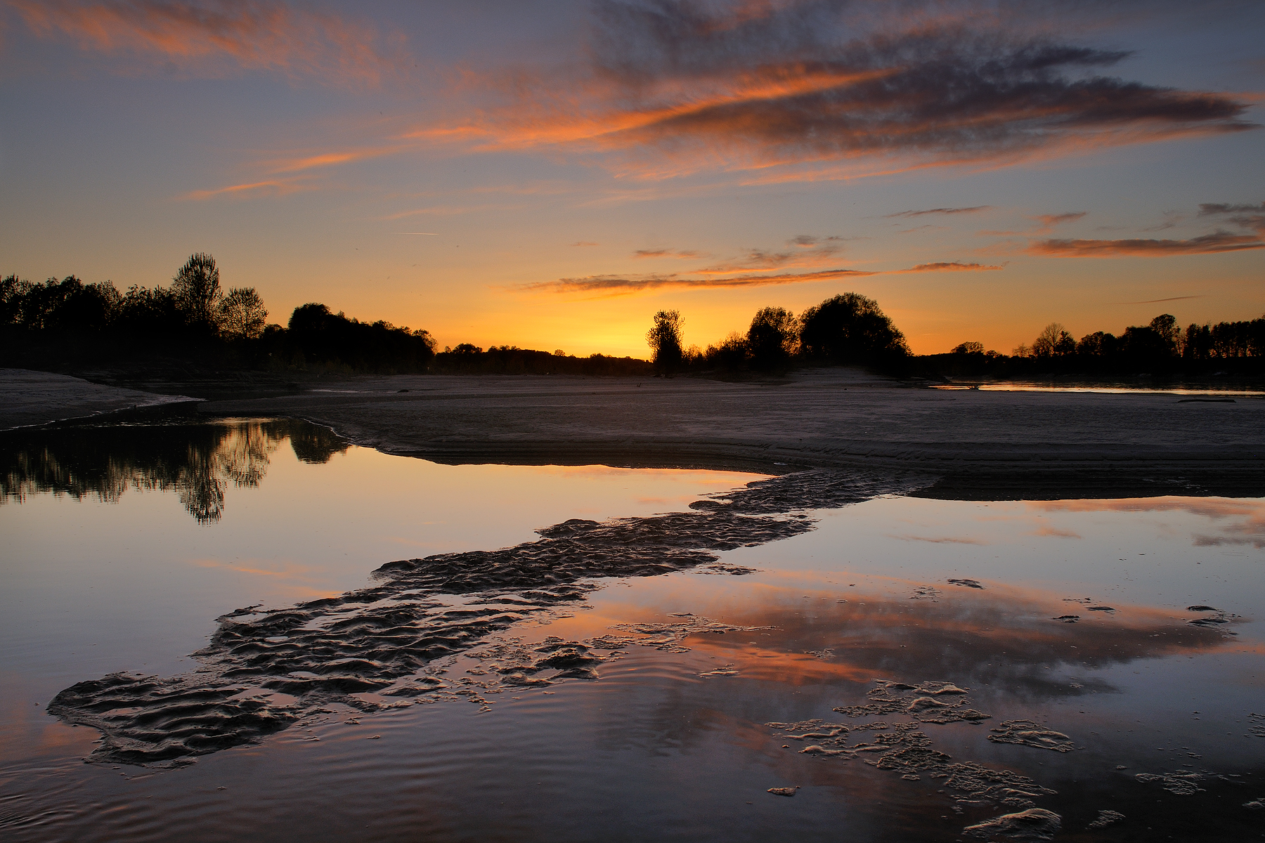 A PO ......... at sunset!