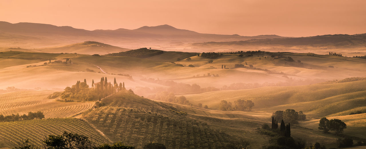 Sunrise in Val d'Orcia
