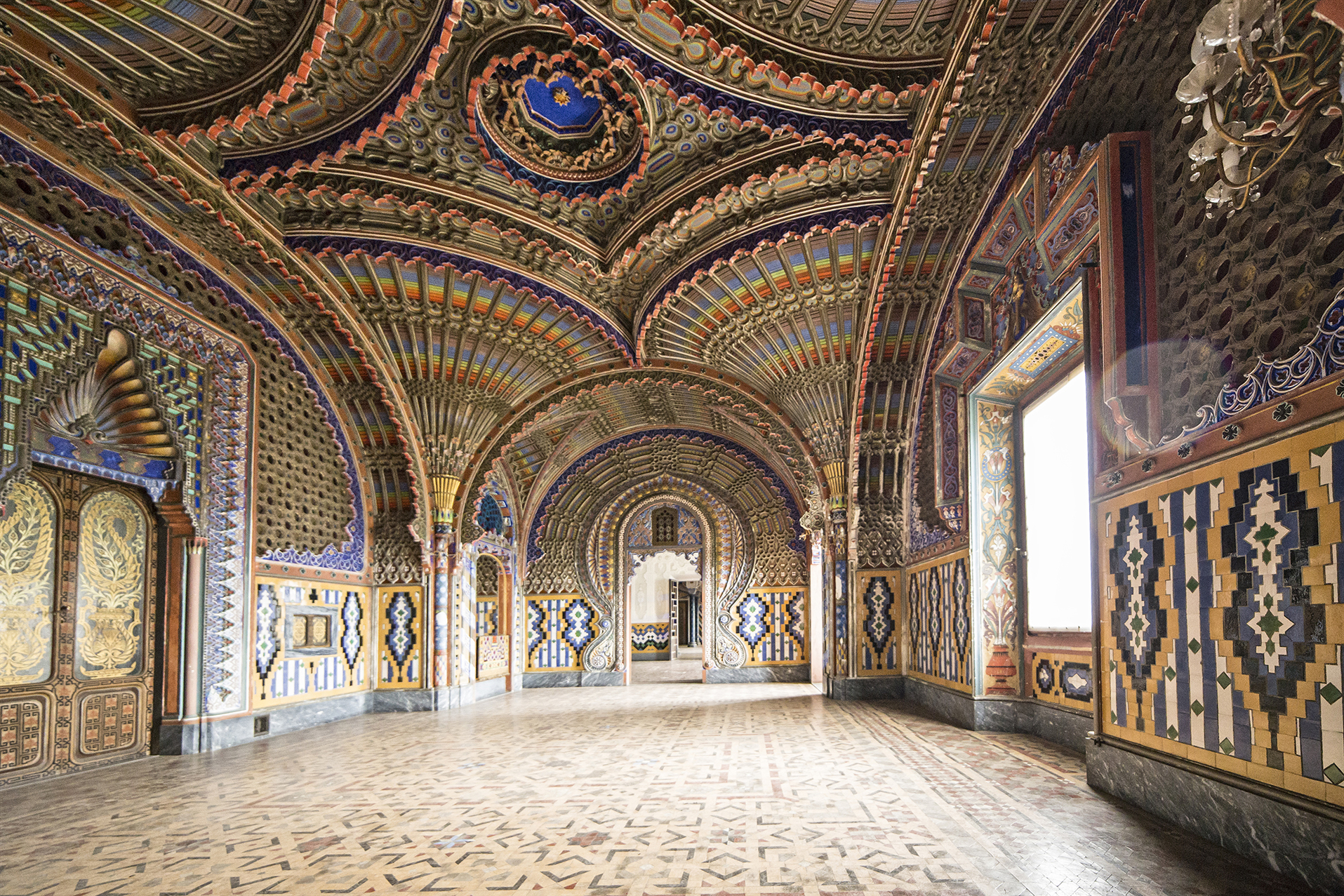Castello di Sammezzano - Dettaglio sala dei pavoni
