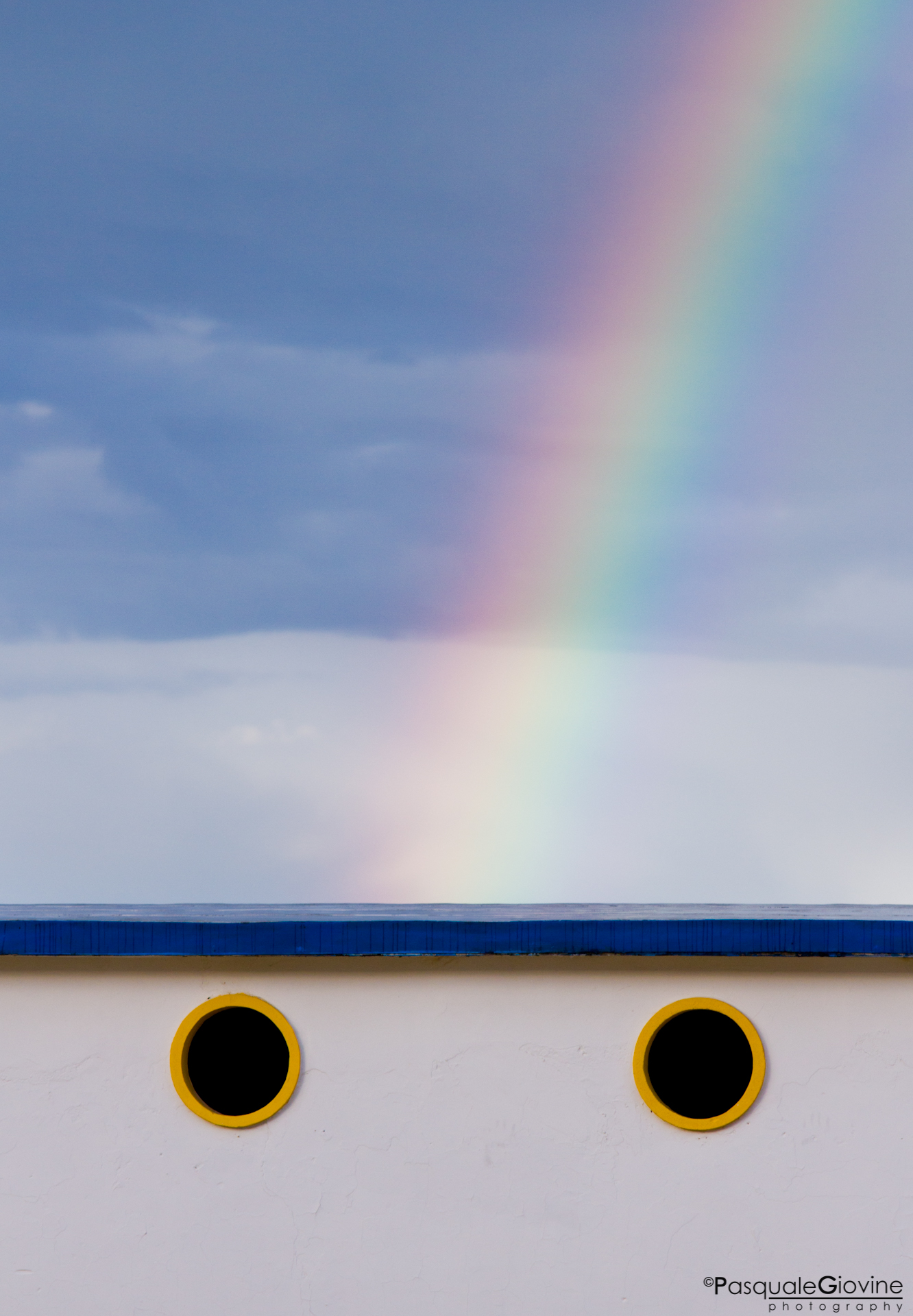 arcobaleno sui casotti