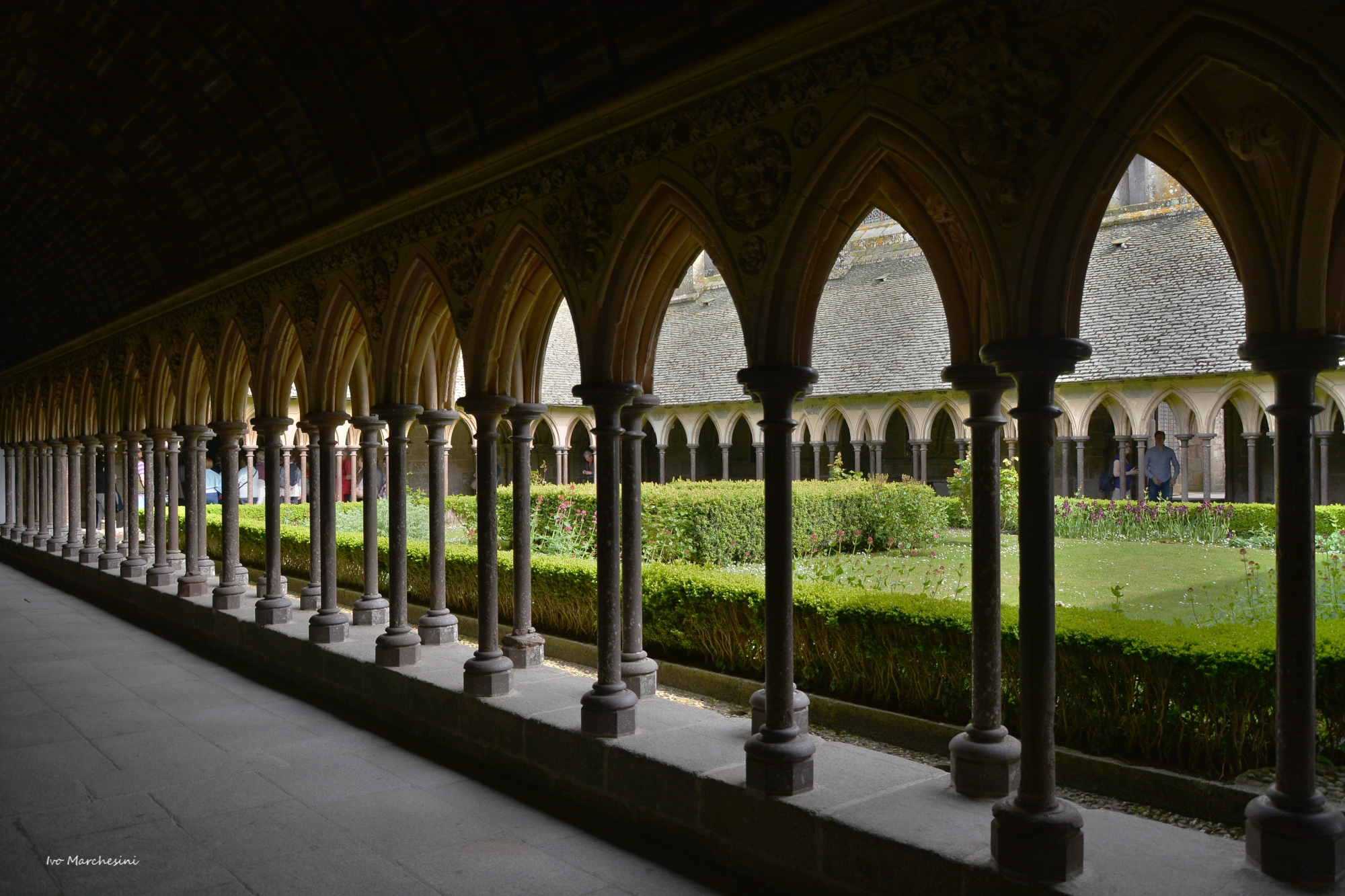 cloister abbey of Mont Saint Michel