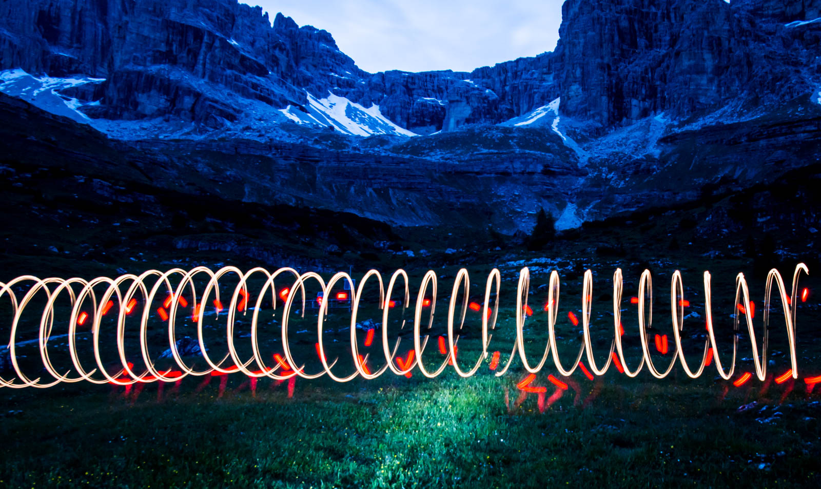 lightpainting spiral