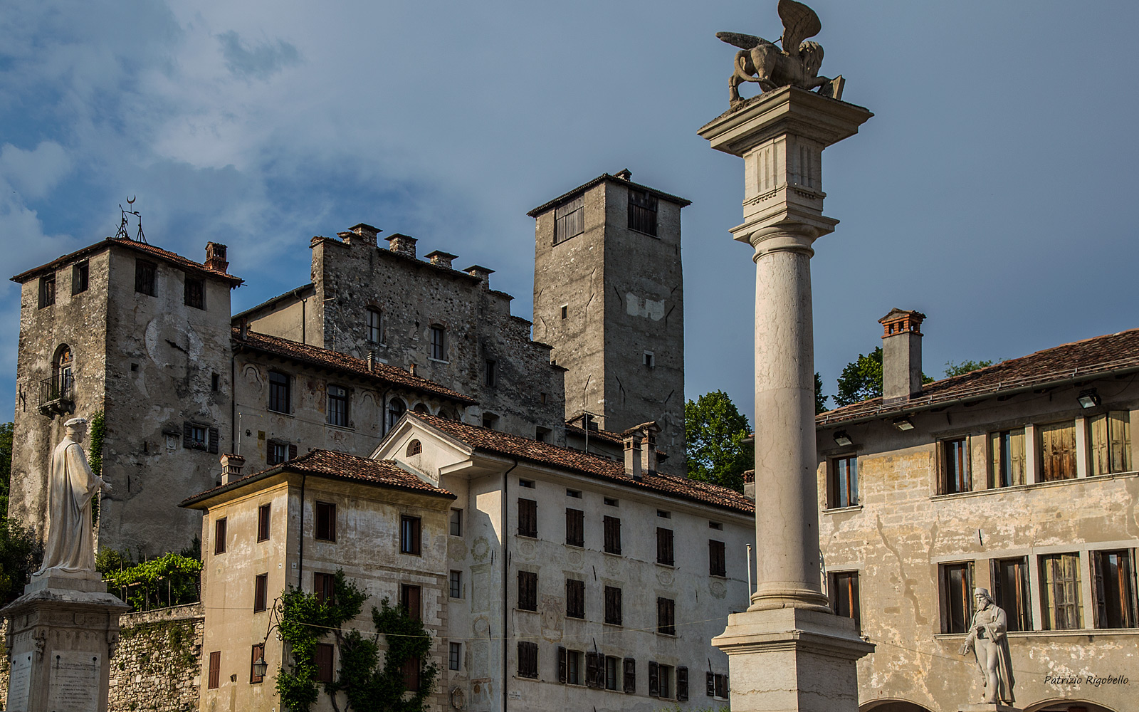 Feltre, Il castello di Alboino e la torre dell'Orologio