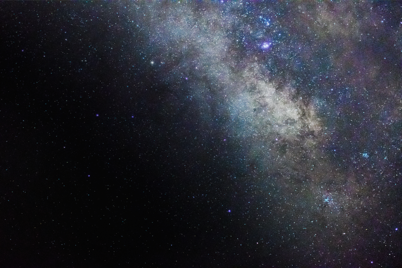 Particolare della Via Lattea