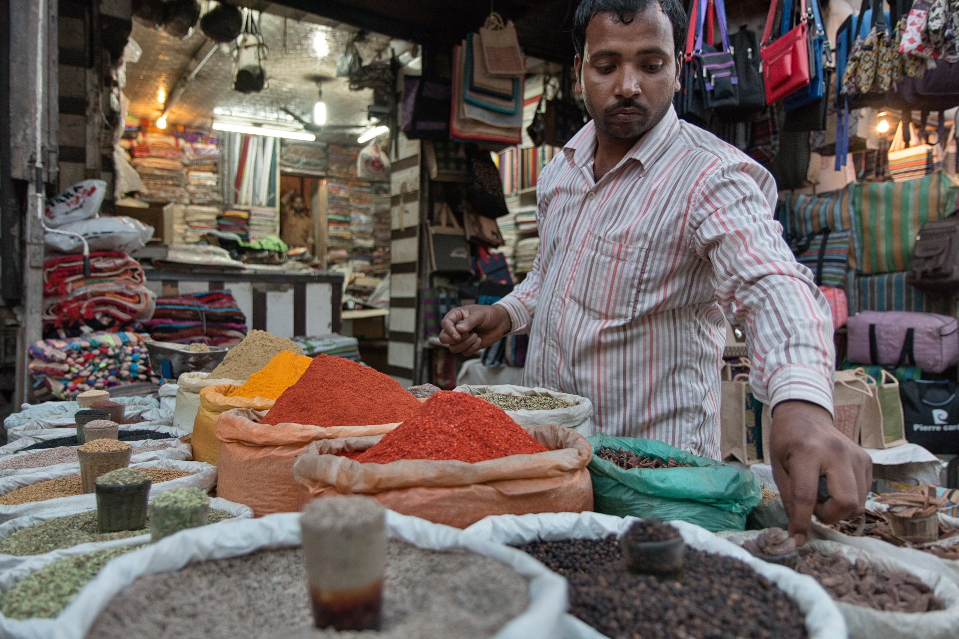 Venditore di Spezie, Delhi 2014.