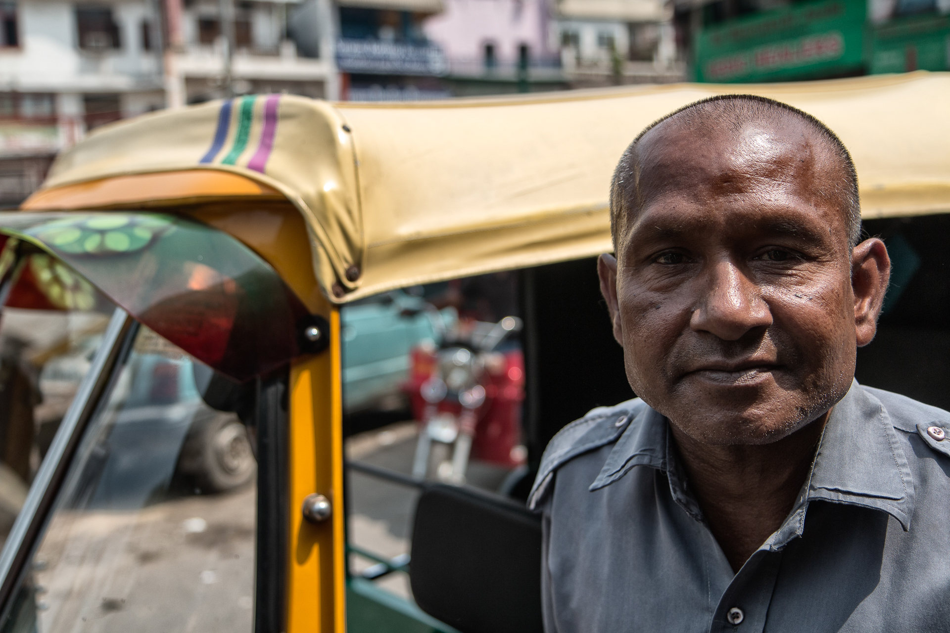 Autista di Rickshaw, Delhi 2014.