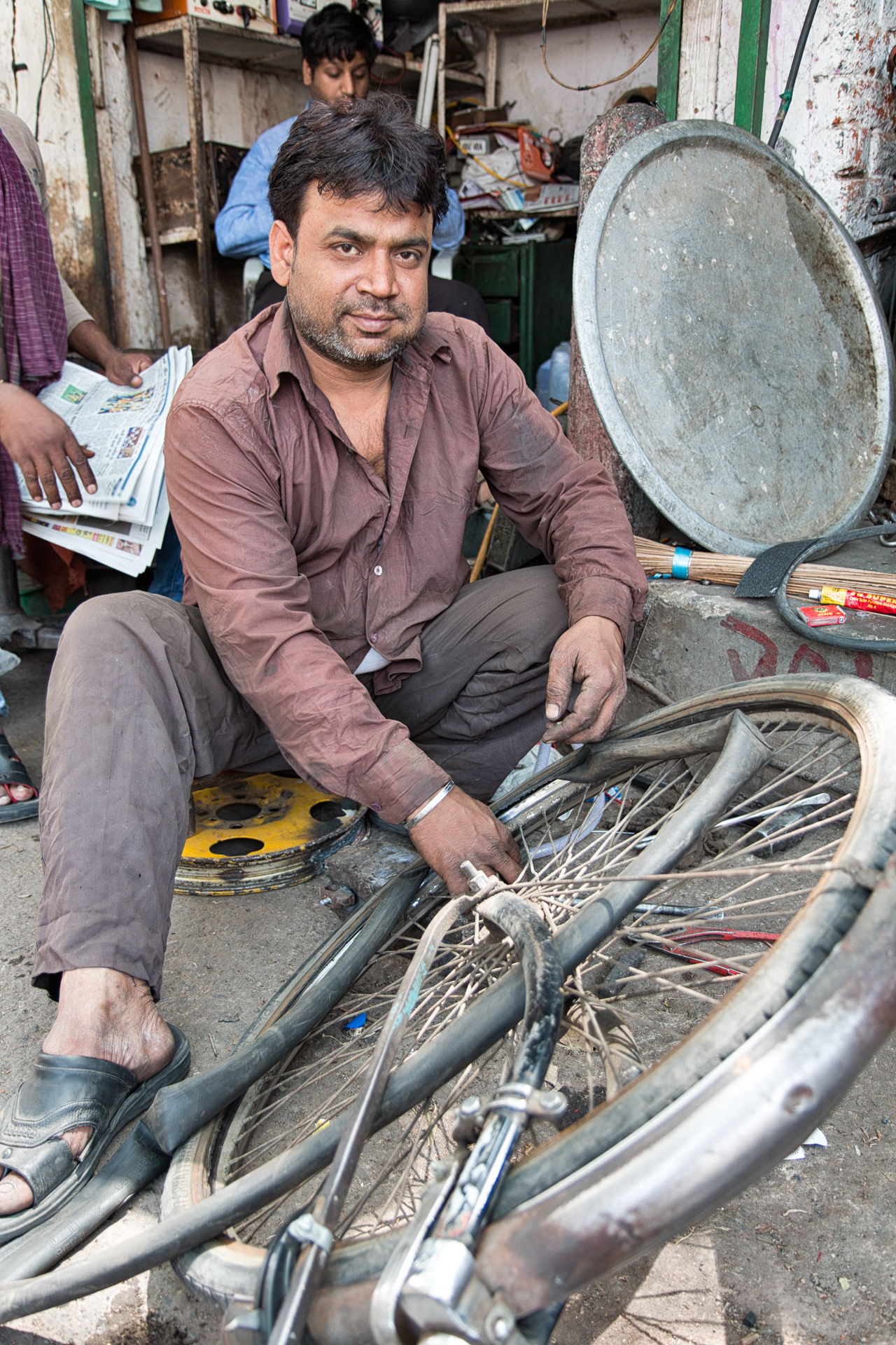 Ciclista, Delhi 2014.