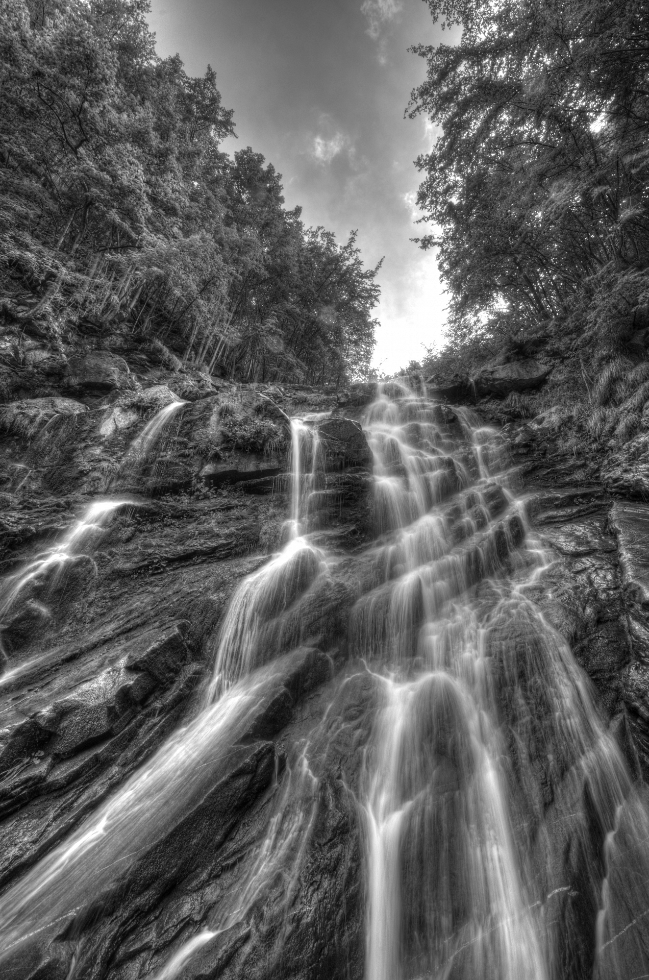 Cascate Arroscia B/W